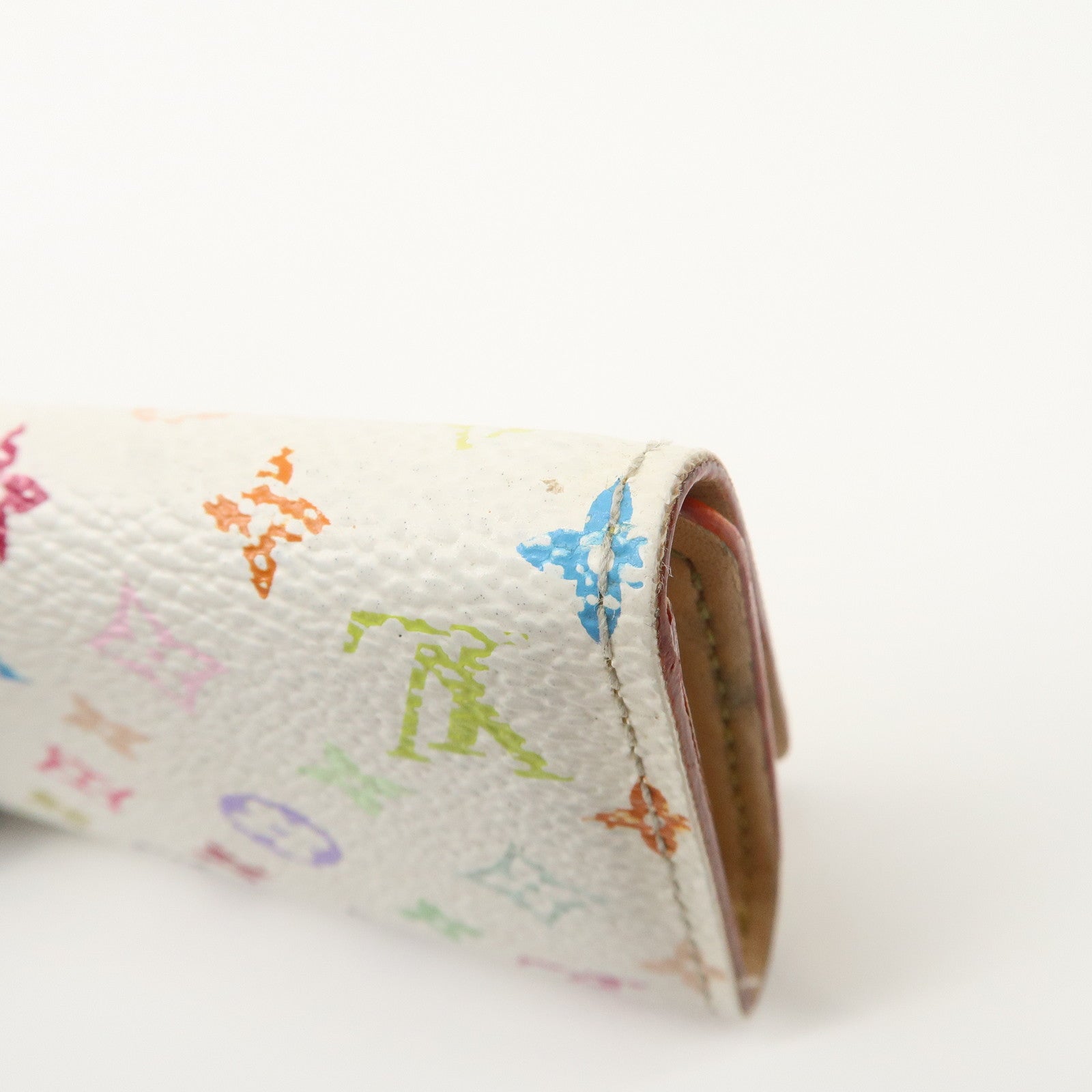 Louis Vuitton Monogram Multicolor Multiclés 4 Key Case Blanc M60043 Used