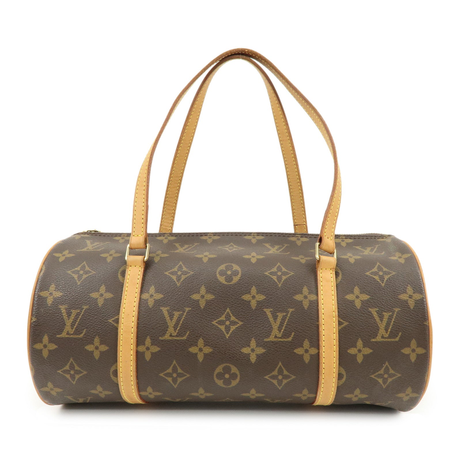 Louis Vuitton Monogram Papillon 30 Hand Bag Brown M51385