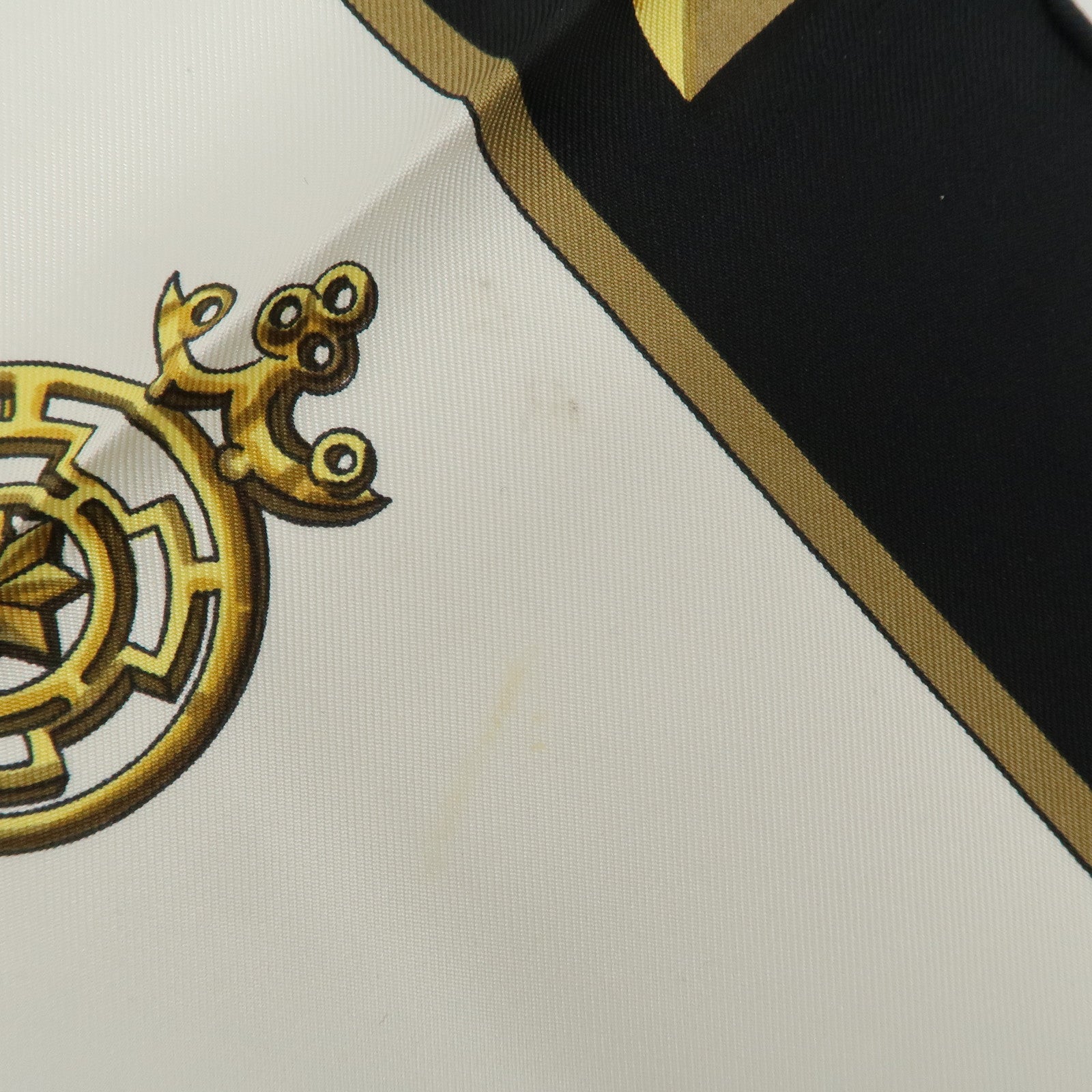 HERMES Carre 90 Silk 100% Scarf LES CLES THE KEYS RARE White Used