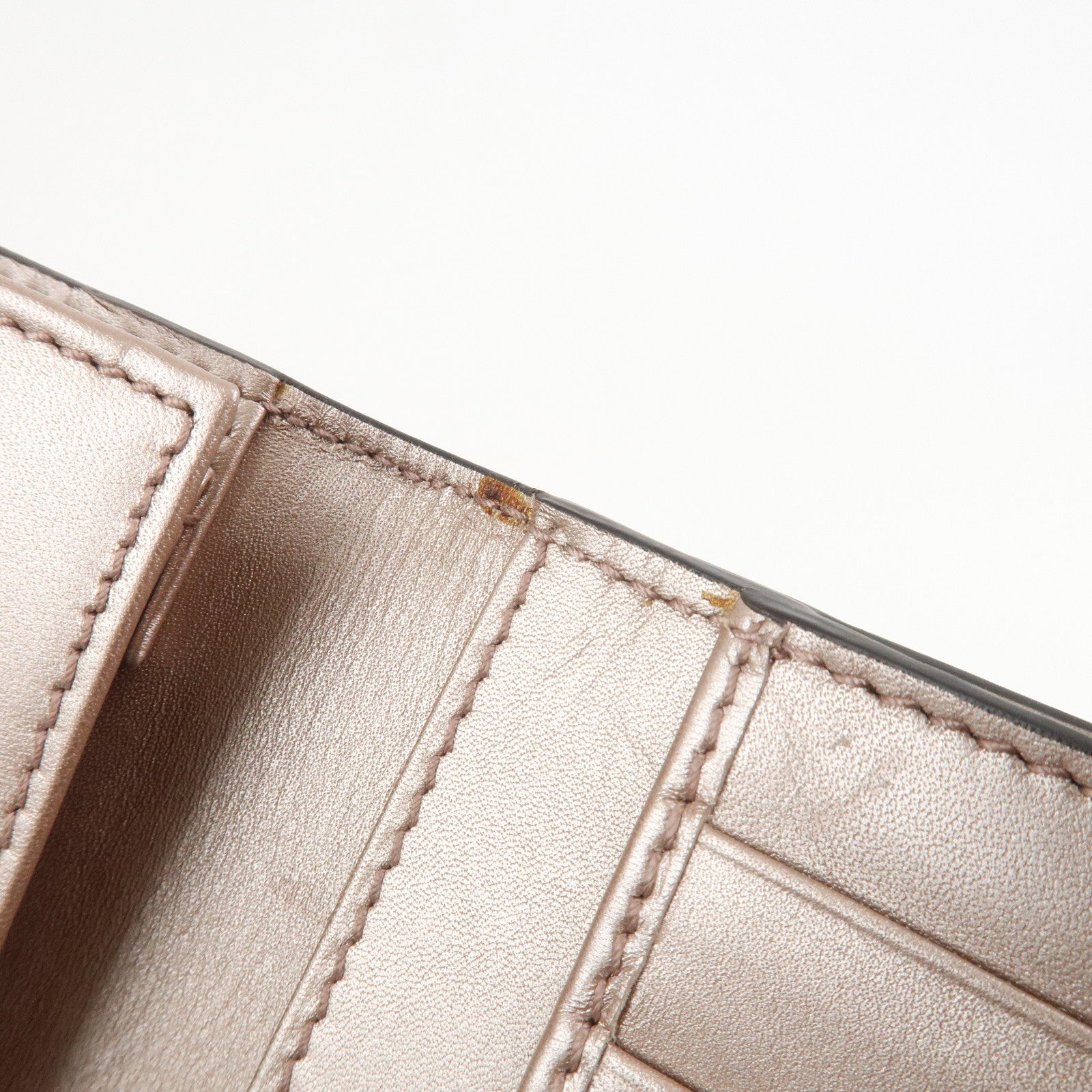 GUCCI Micro Guccissima Lovely Heart W Hook Long Wallet Pink 203550