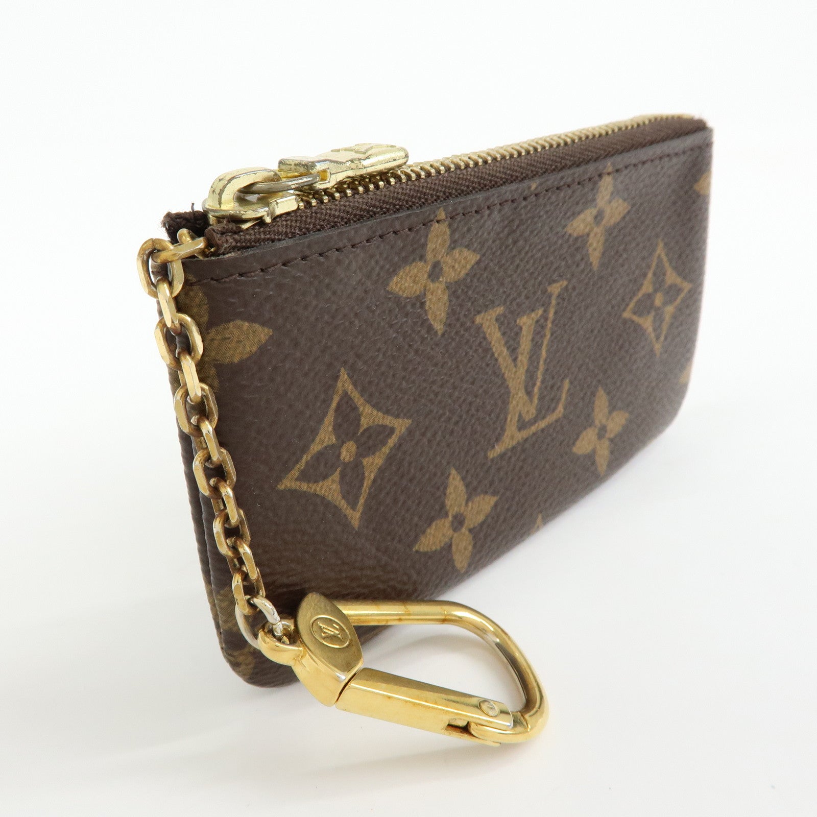 Louis Vuitton Monogram Pochette Cles Coin Case Key Case  M62650