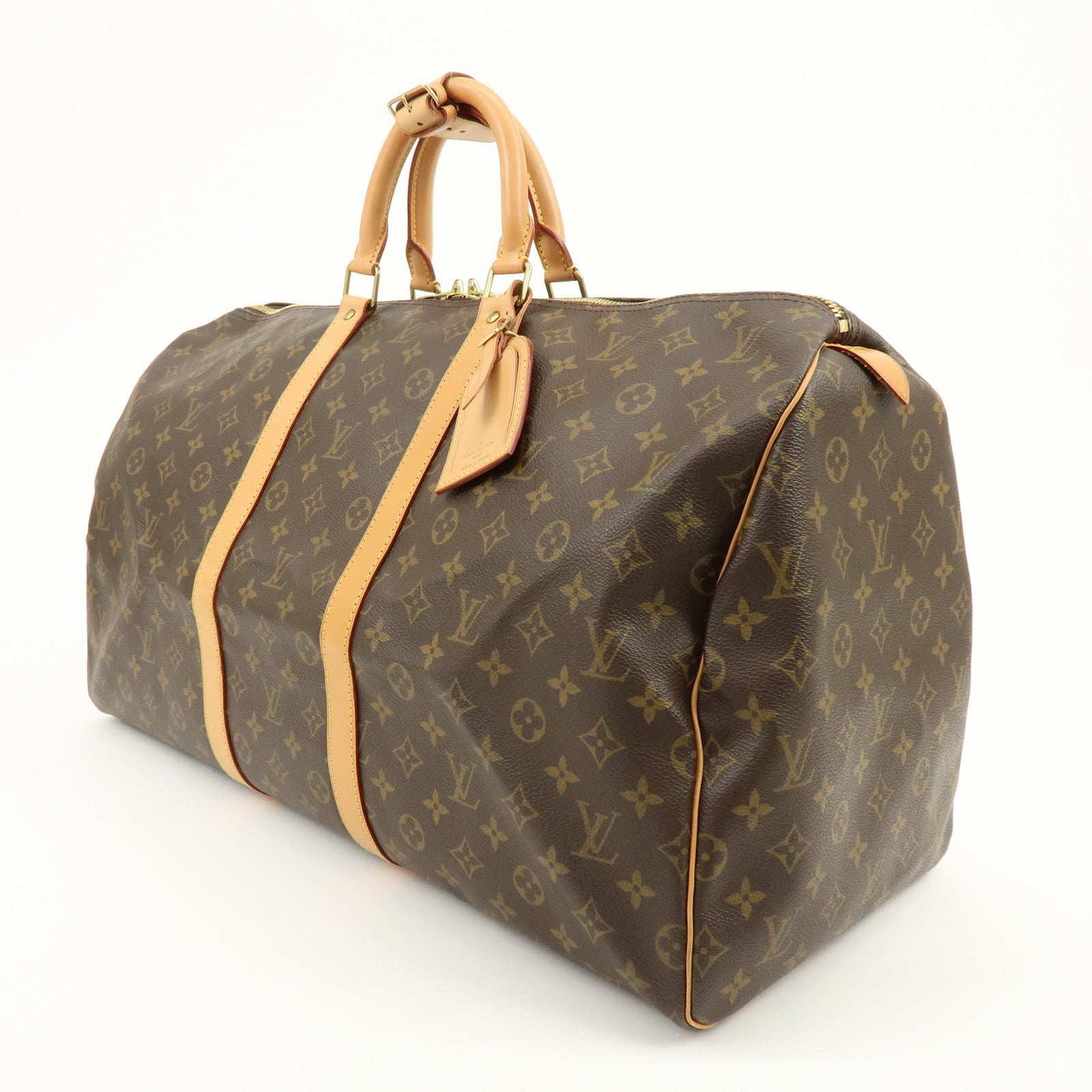 Louis Vuitton Monogram Keep All 55 Boston Bag Brown M41424