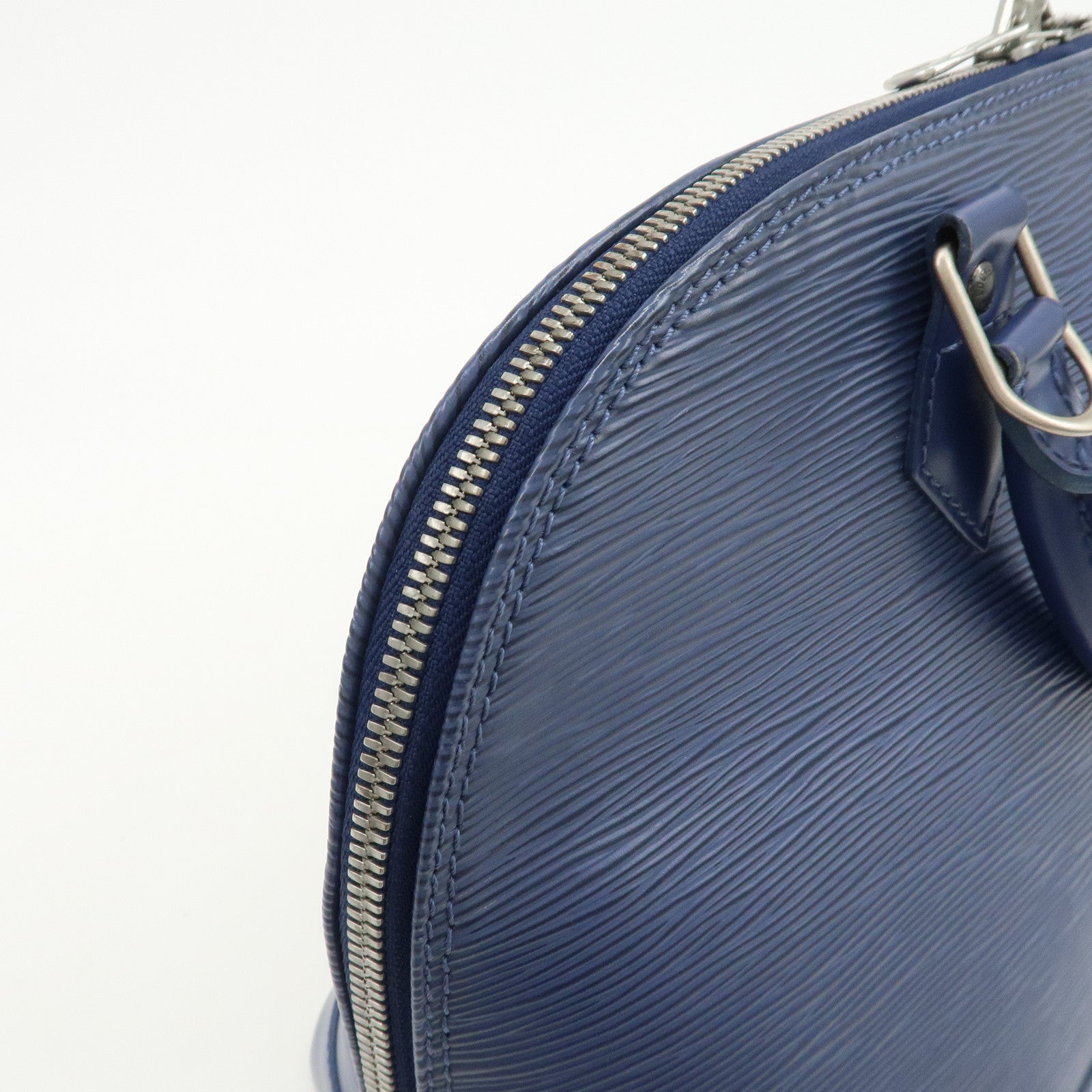 Louis Vuitton Epi Leather Alma PM Hand Bag Myrtille Blue M5214G