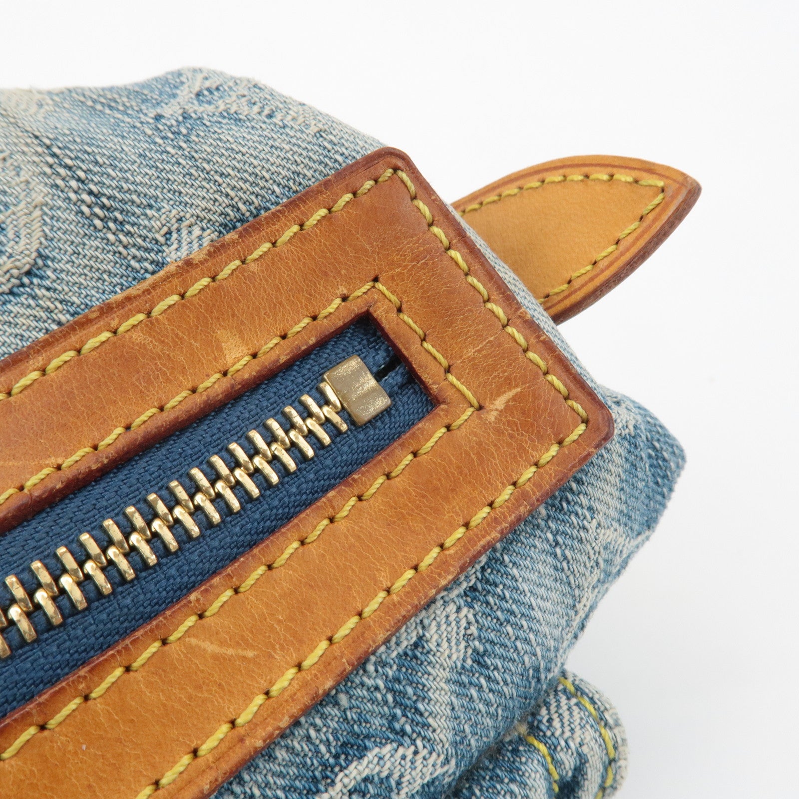 Louis Vuitton Monogram Denim Baggy PM 2Way Shoulder Bag M95049 Used