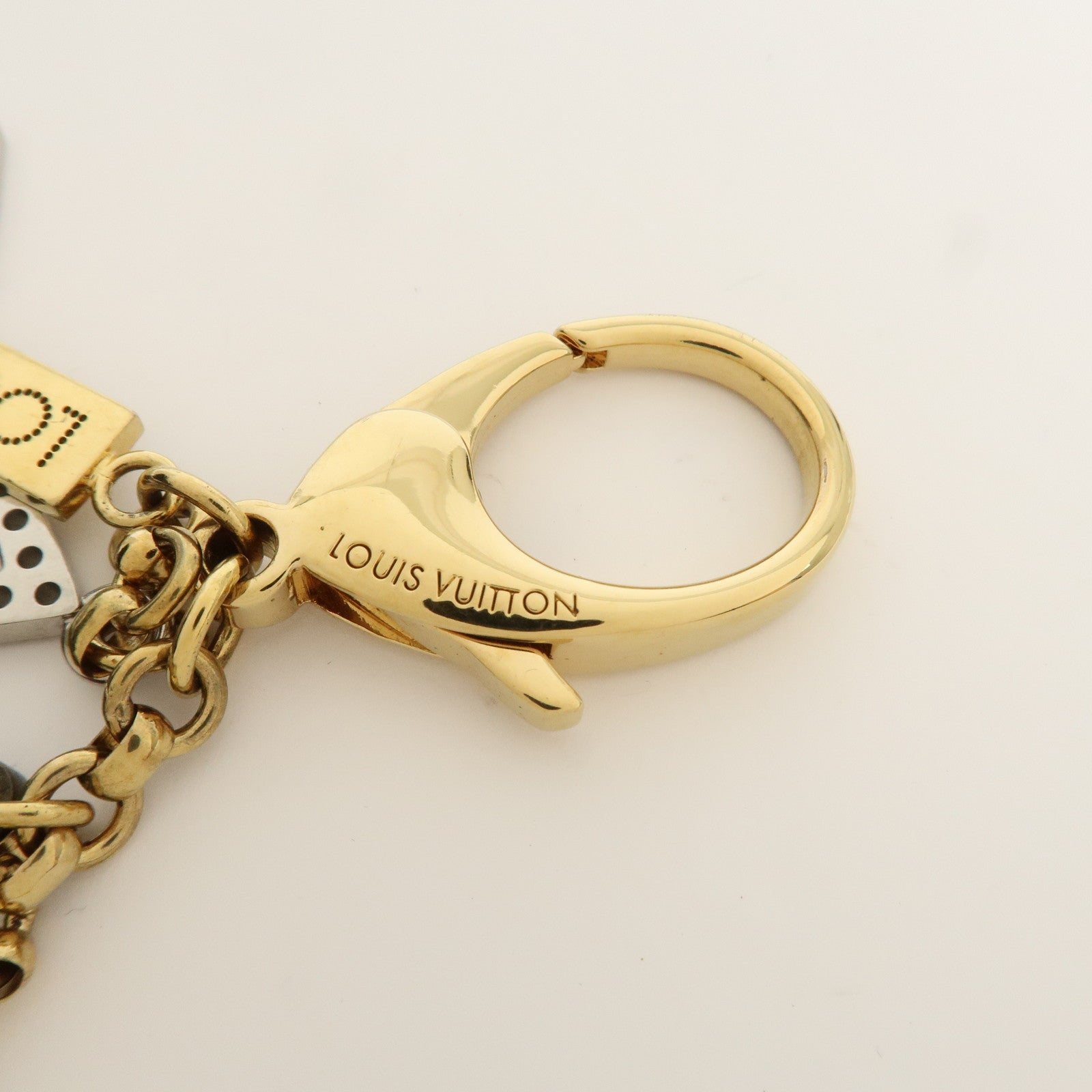 Louis Vuitton Bijoux Sac Tapage Metal Bag Charm Gold Silver M65090