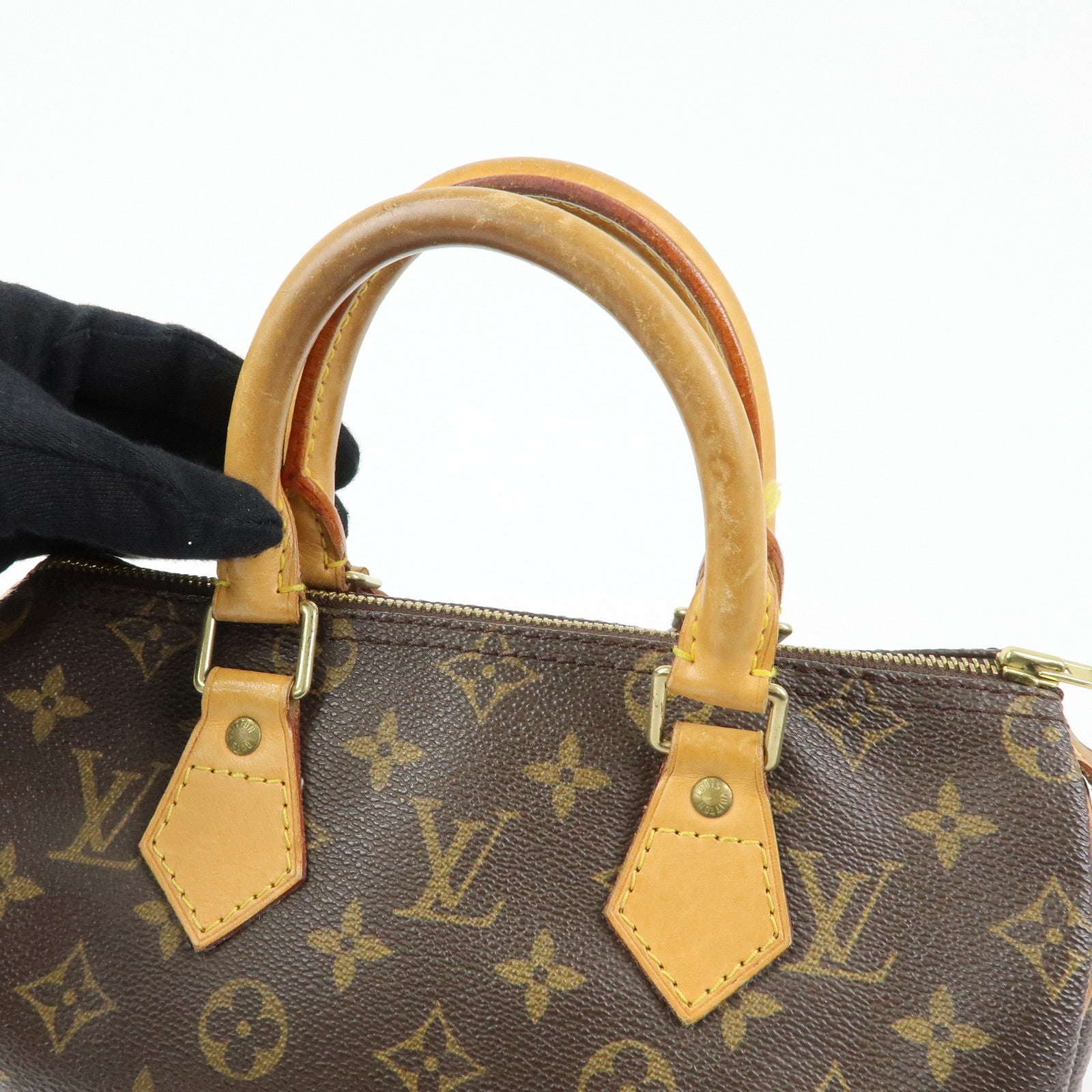 Louis Vuitton Monogram Speedy 25 Boston Bag Hand Bag Brown M41528