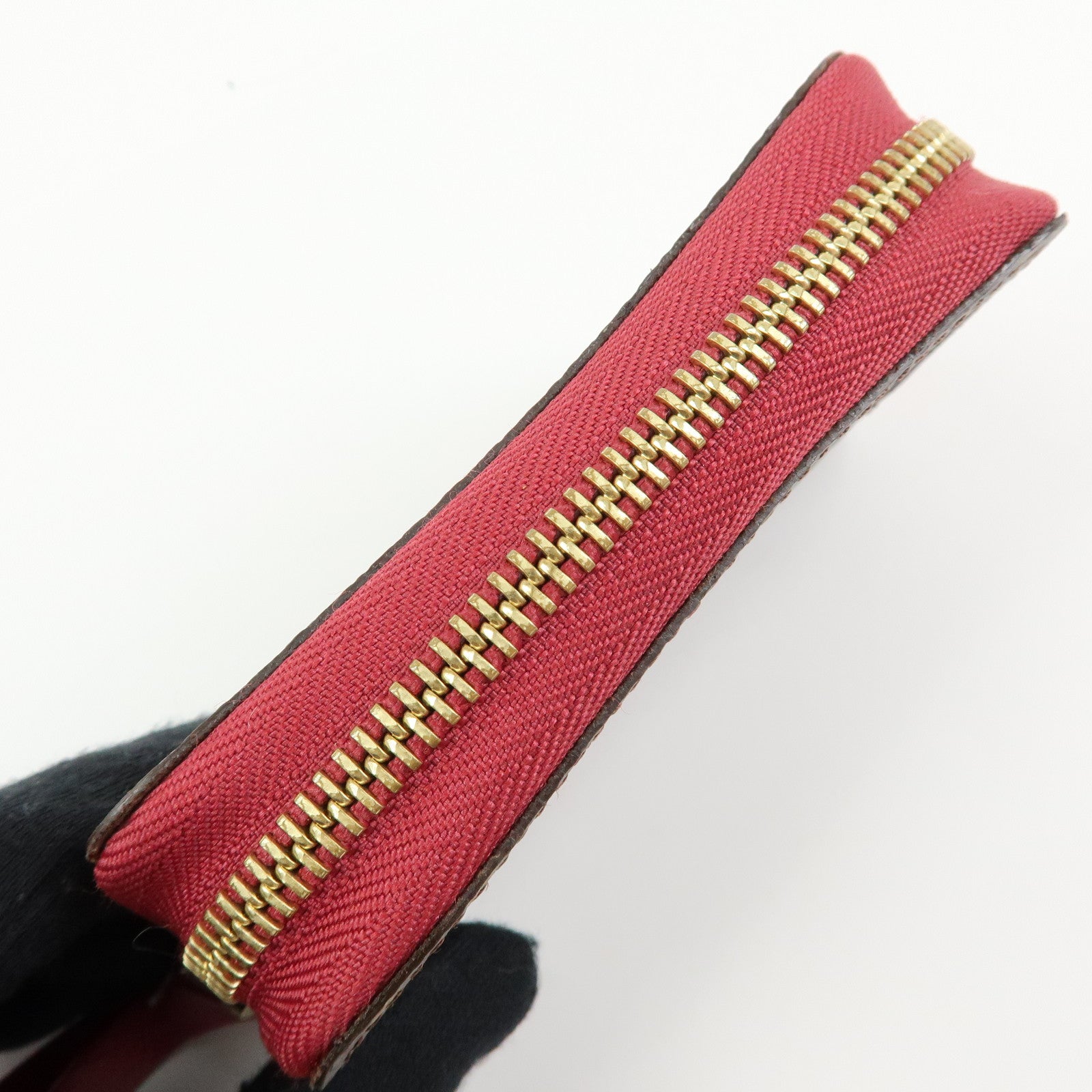 Louis Vuitton Monogram Multicartes Card Case Brown Fuchsia M61299