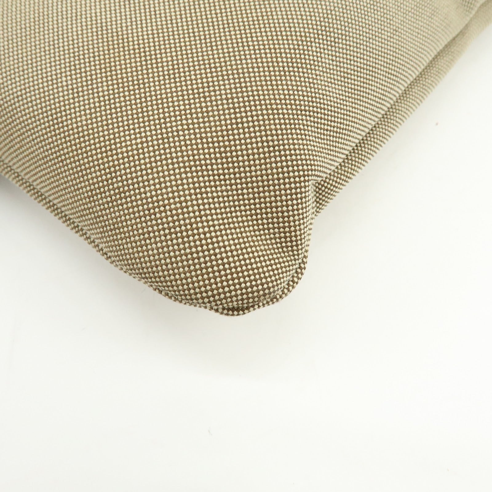 PRADA Logo Jacquard Leather Shoulder Bag Crossbody Bag Beige