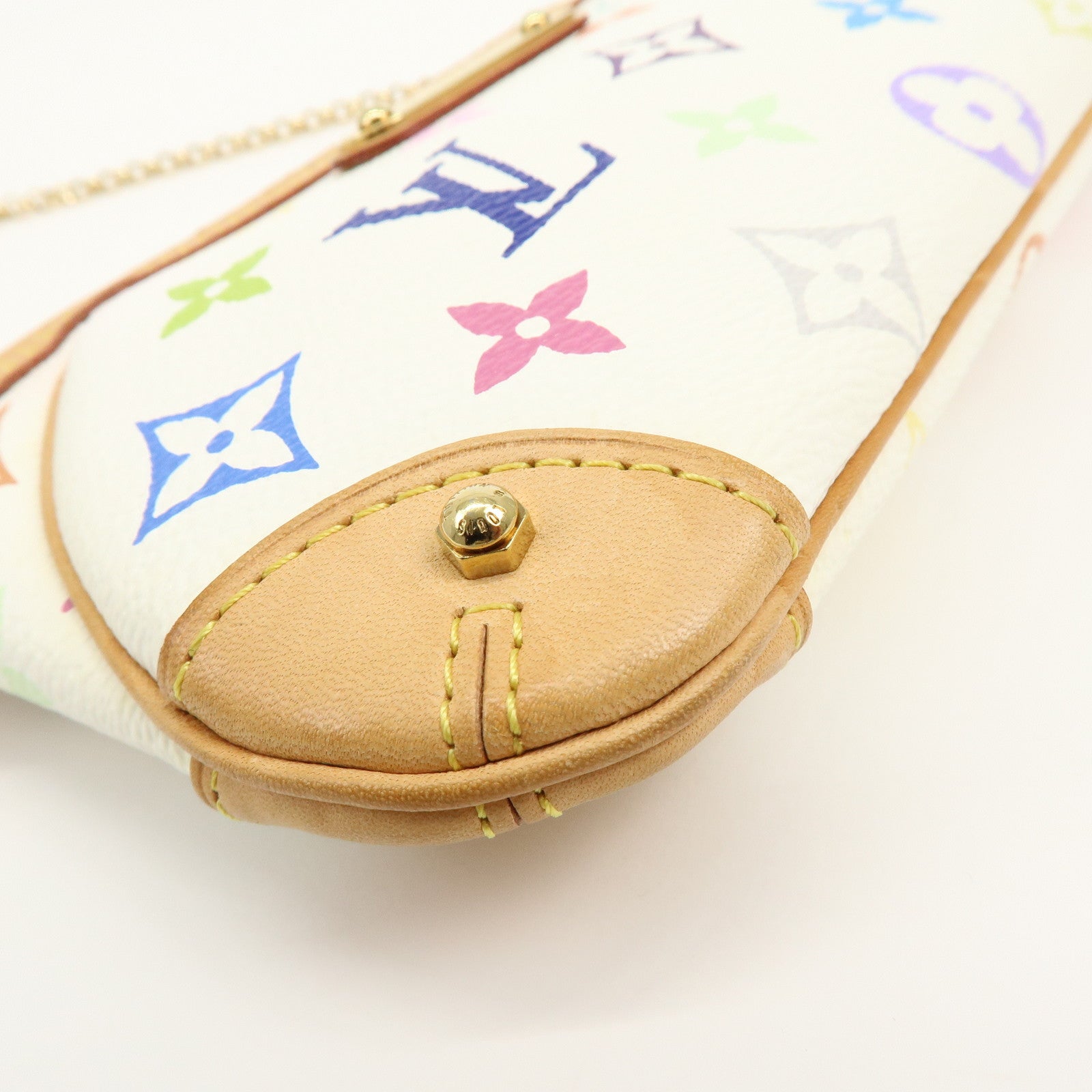 Louis Vuitton Monogram Multicolor Pochette Milla MM Blanc M60096