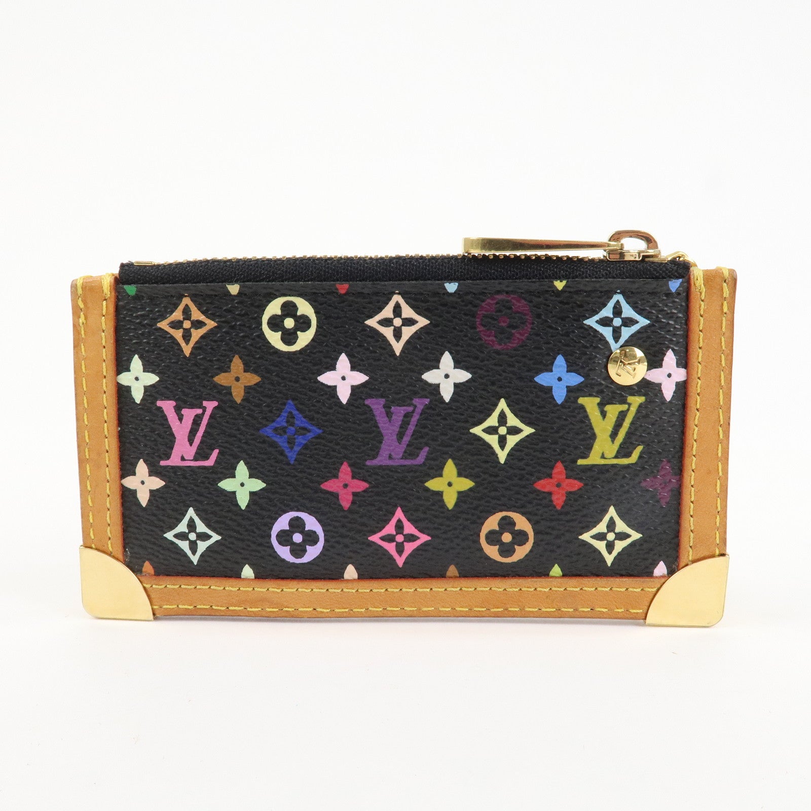Louis Vuitton Monogram Multicolor Pochette Cles Noir M92654 Used
