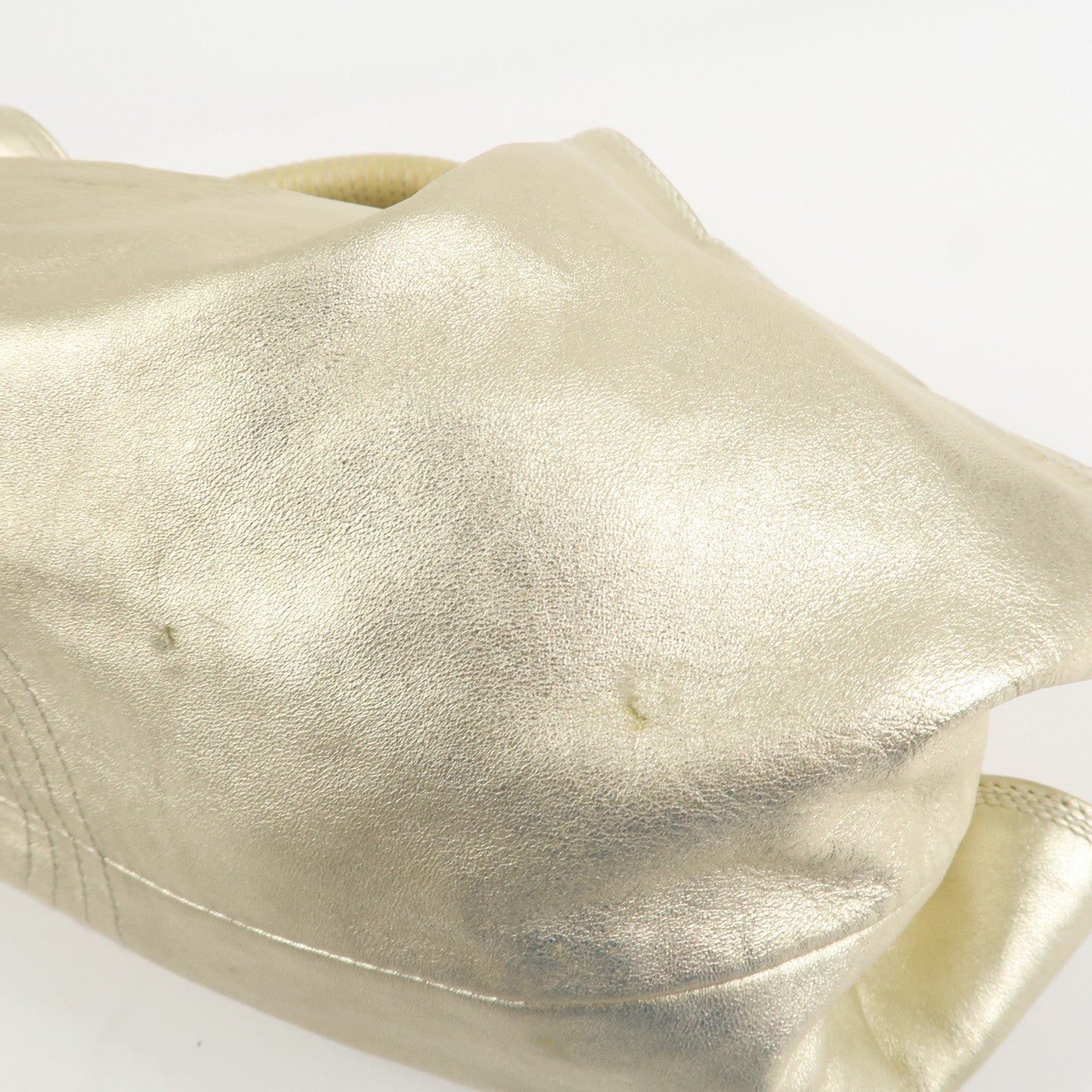 LOEWE Anagram Leather Nappa Aire Hand Bag Tote Bag Gold