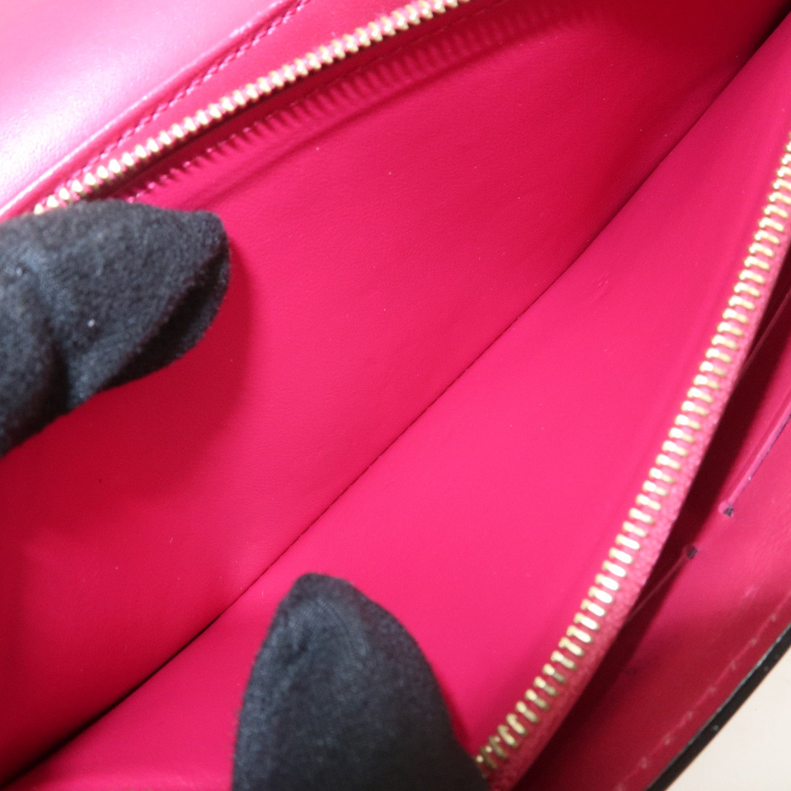 Louis Vuitton Vernis Leather Louise GM Clutch Bag Wallet Rose Indien M61317