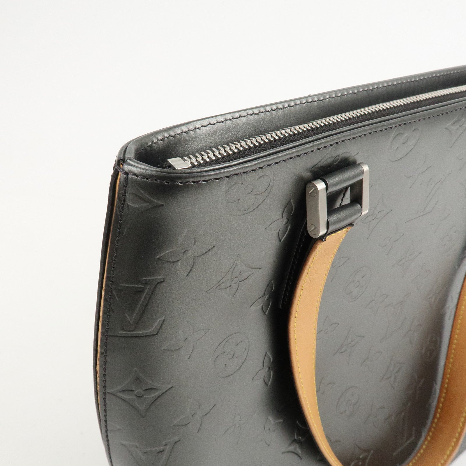 Louis Vuitton Monogram Matte Stockton Tote Bag Shoulder Bag Noir M55112