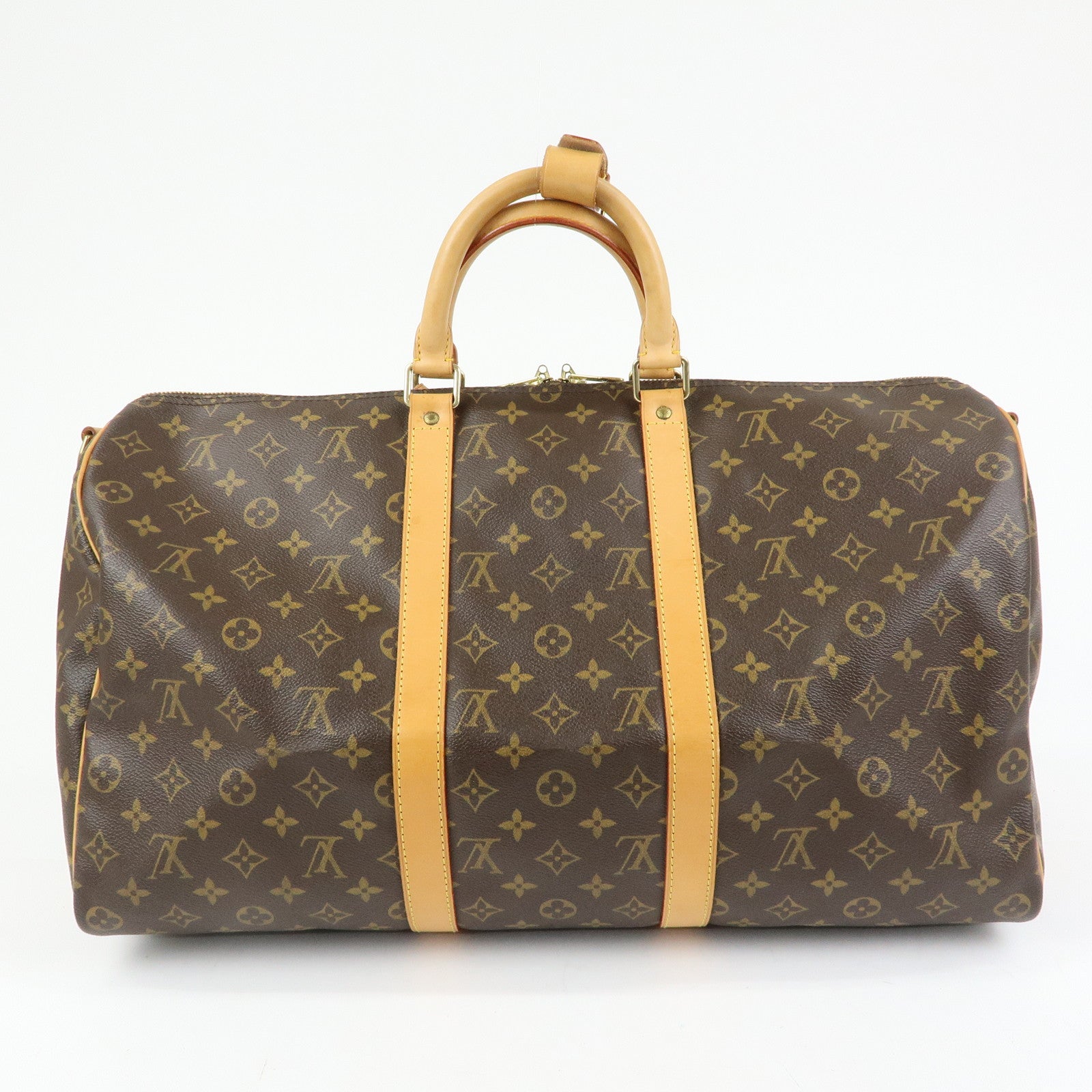 Louis Vuitton Monogram Keep All Bandouliere 50 Boston Bag M41416
