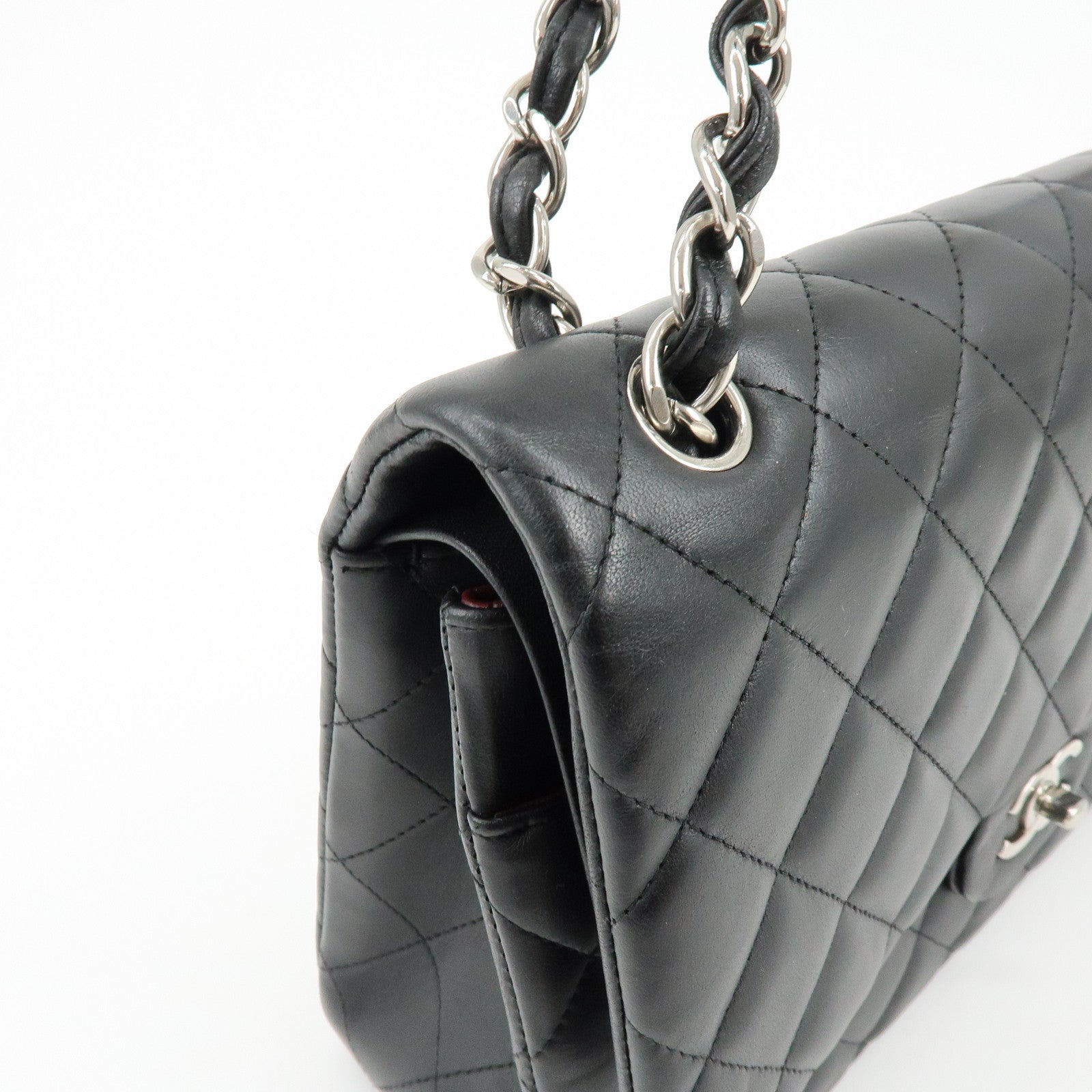 Chanel Large Matelasse 30 Large Lamb Skin Double Flap Shoulder Bag
