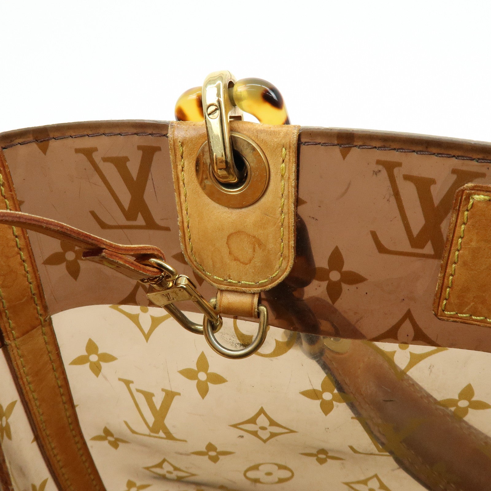 Louis Vuitton Monogram Cabas Ambre PM Tote Bag Clear Brown M92502