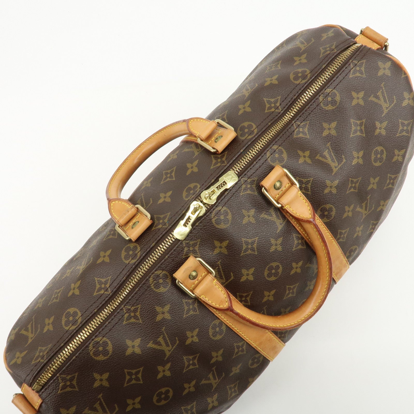 Louis Vuitton Monogram Keep All 45 Bandouliere Boston Bag M41418