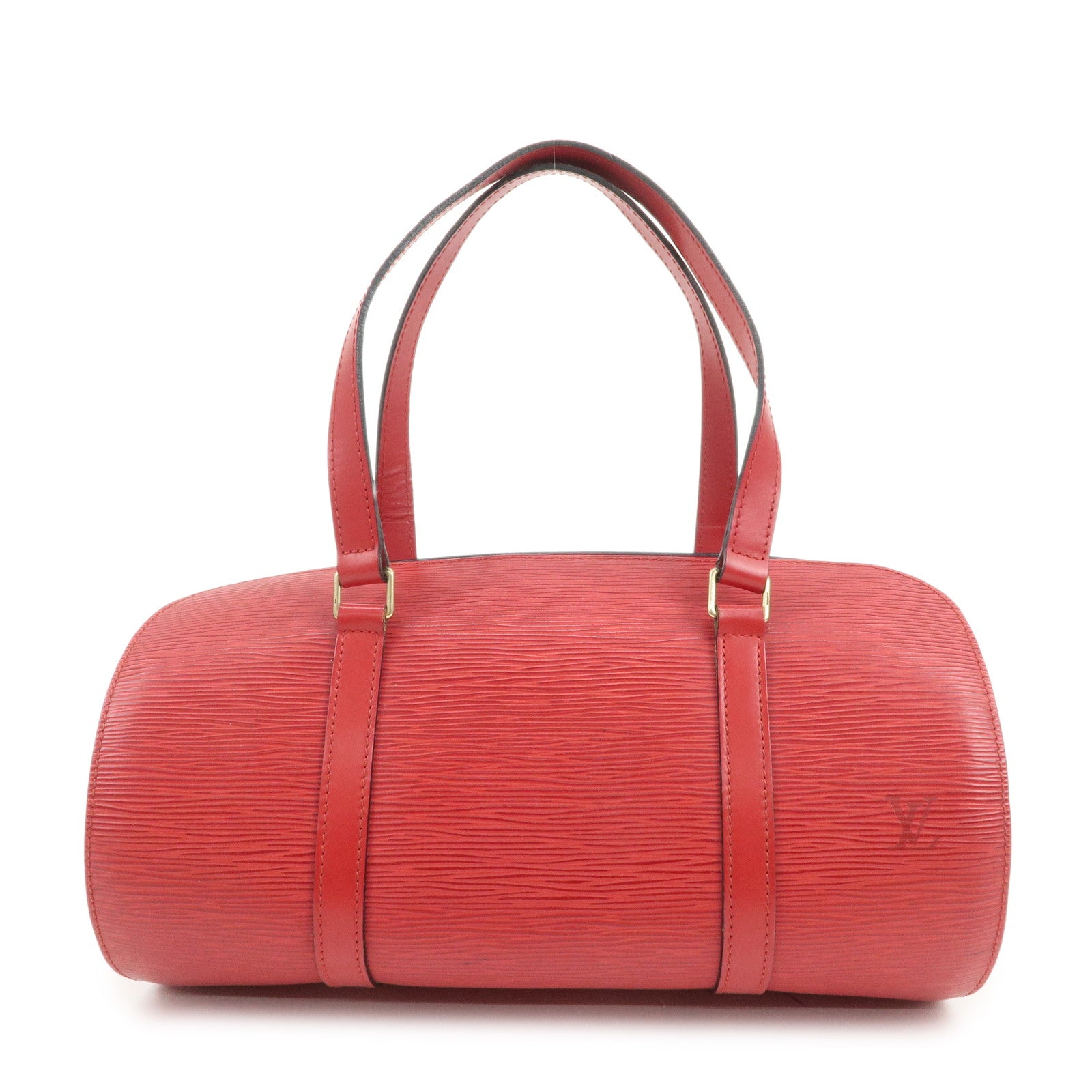 Louis Vuitton Epi Soufflot Hand Bag Castillian Red M52227