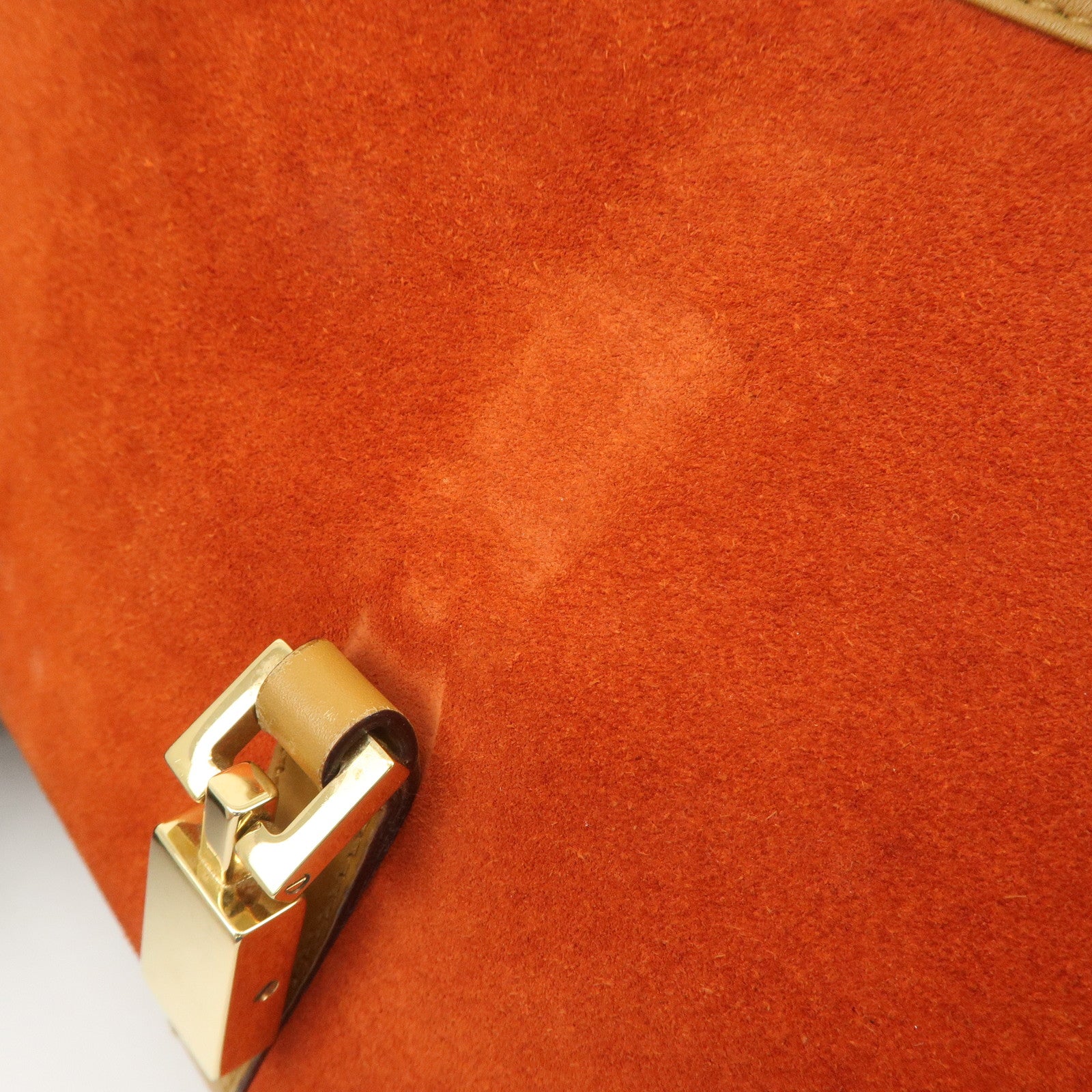 GUCCI Jackie Suede Leather Shoulder Bag Hand Bag Orange 002.1068