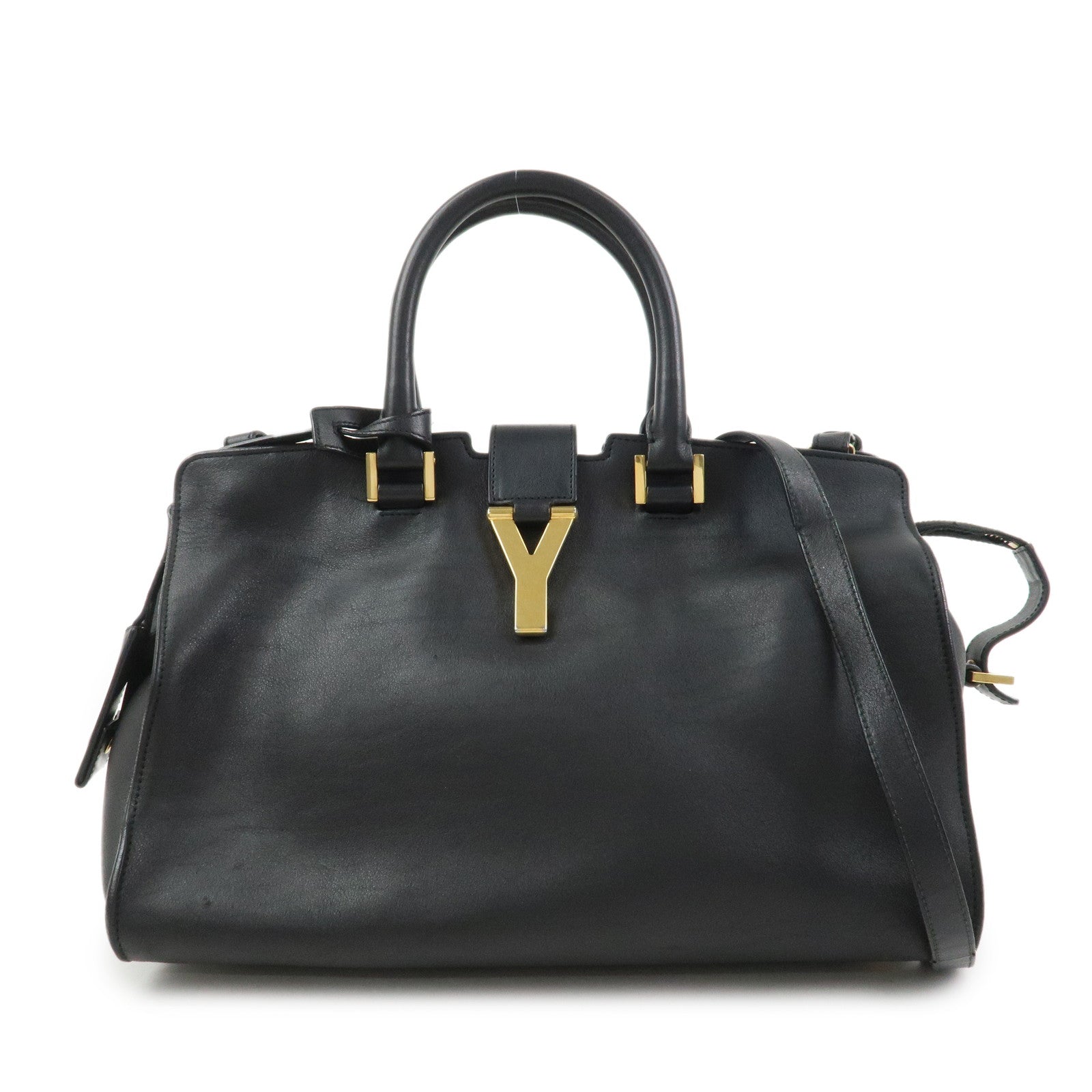 SAINT LAURENT PARIS Petit Cabas Y-Line 2Way Bag Hand Bag 311210