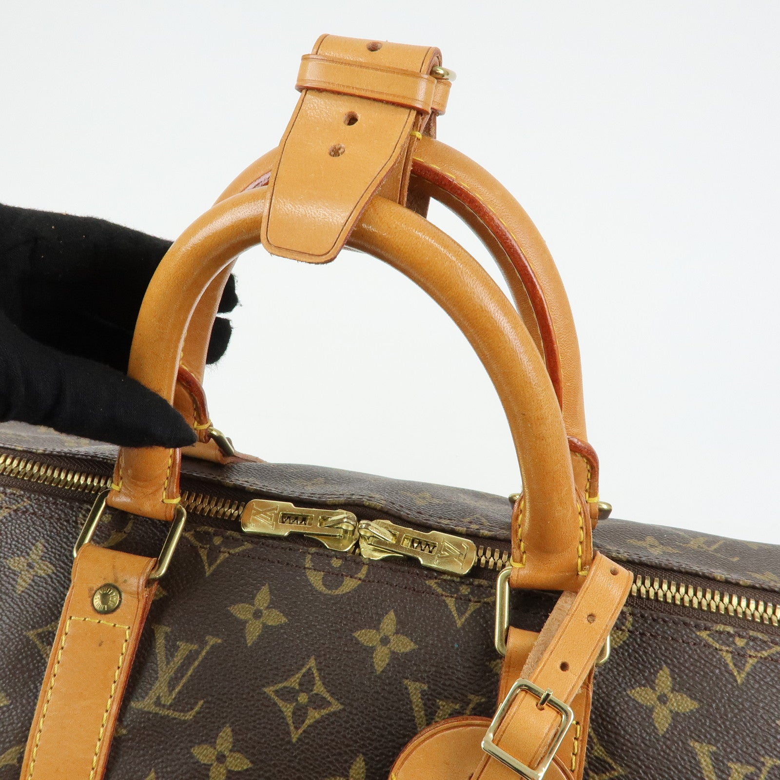 Louis Vuitton Monogram Keep All 50 Boston Bag Hand Bag Brown M41426