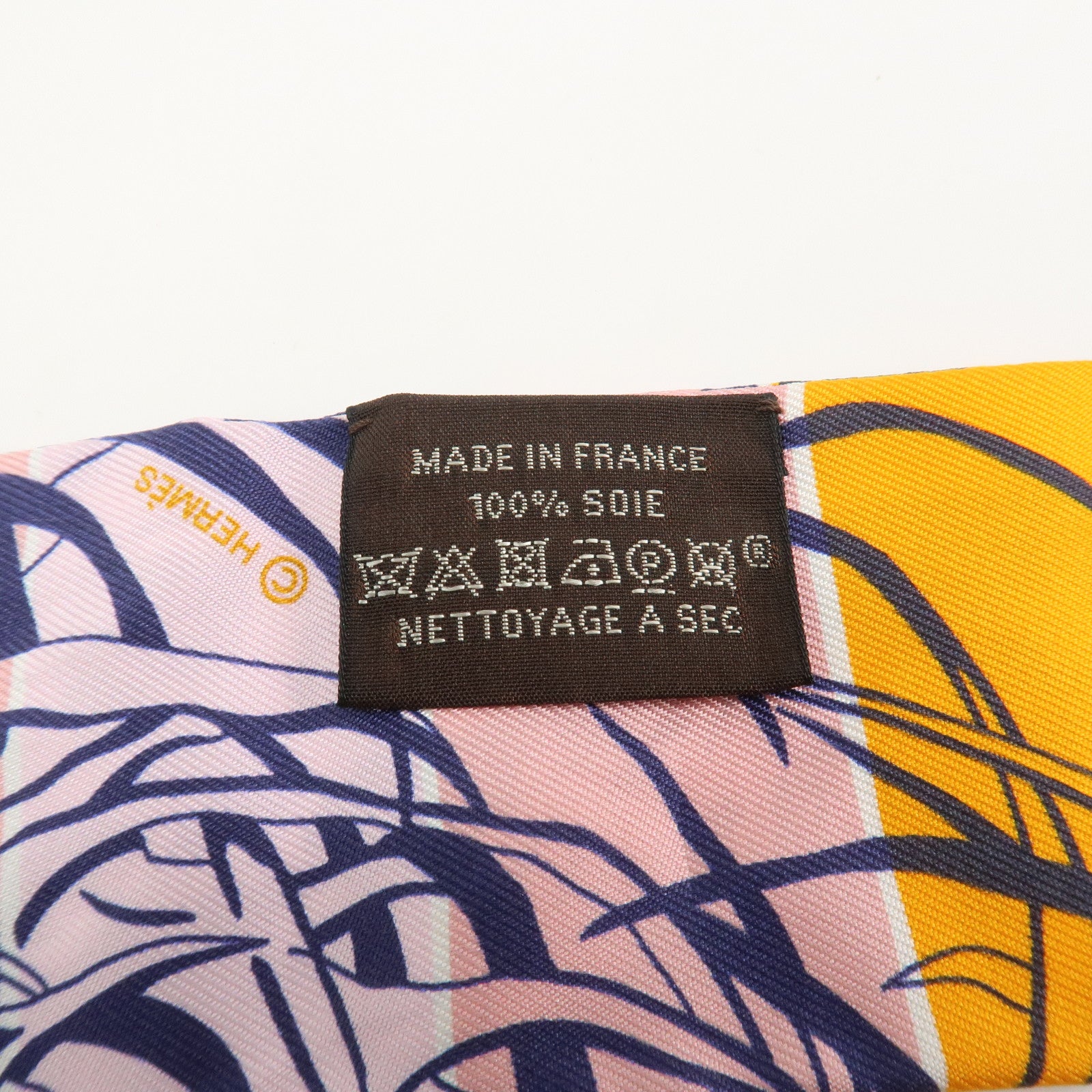 HERMES Twilly Silk 100% DIP DYE JUNGLE LOVE Scarf Orange