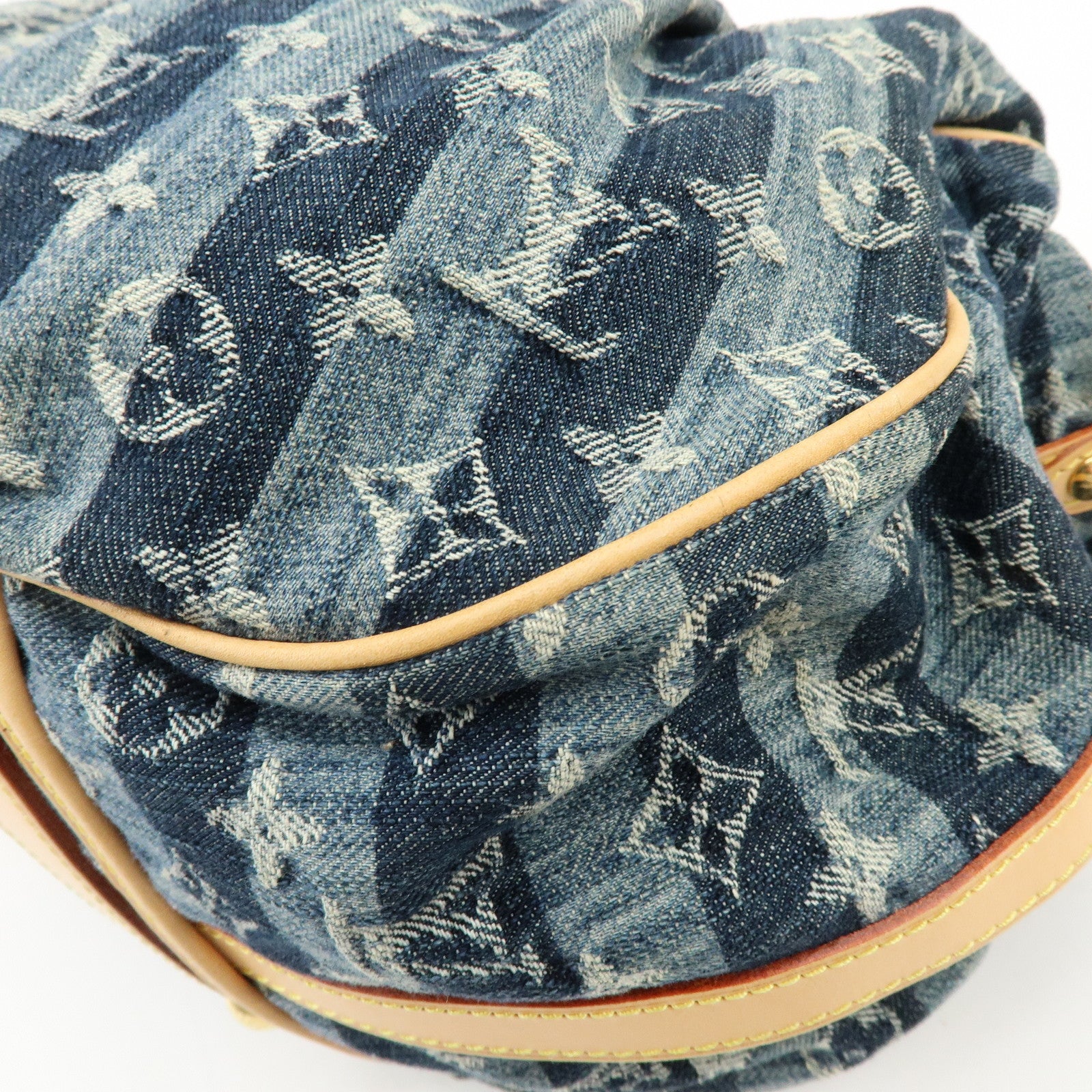 Louis Vuitton Monogram Denim Cabas Raye GM 2Way Hand Bag M95336