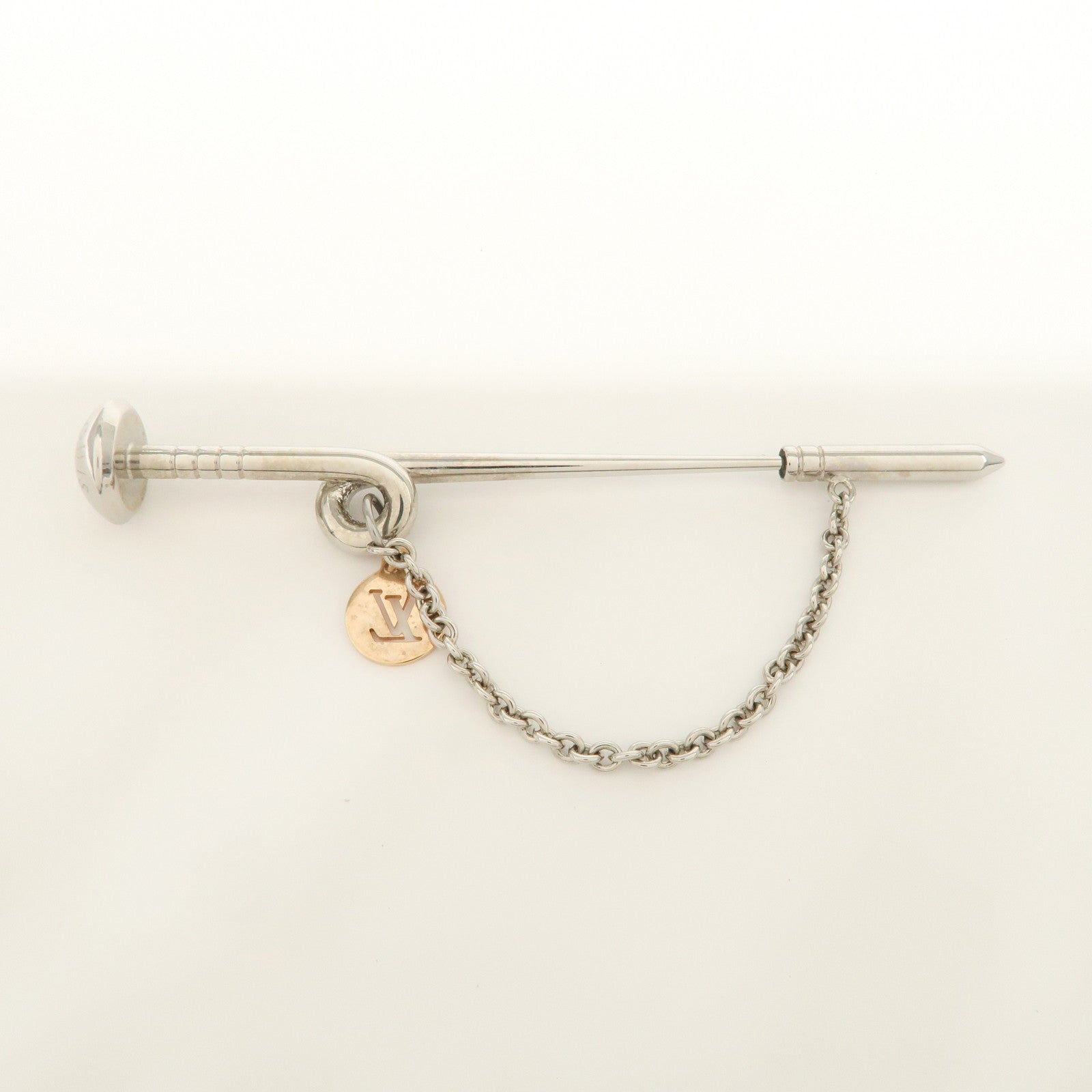 Louis Vuitton Metal Safari Charms Brooch Silver M68109