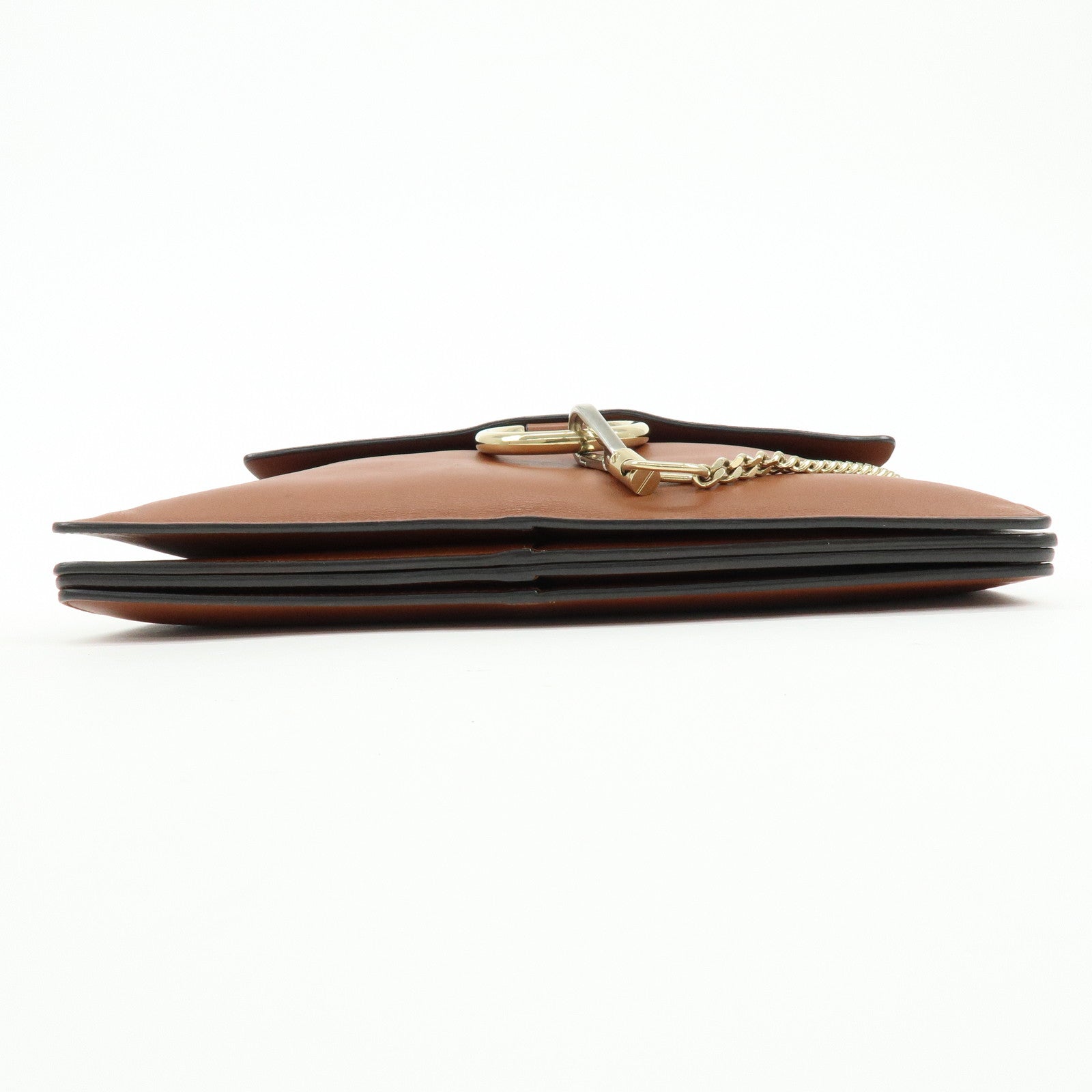 Chloe Faye Suede Leather Shoulder Bag Crossbody Bag Brown