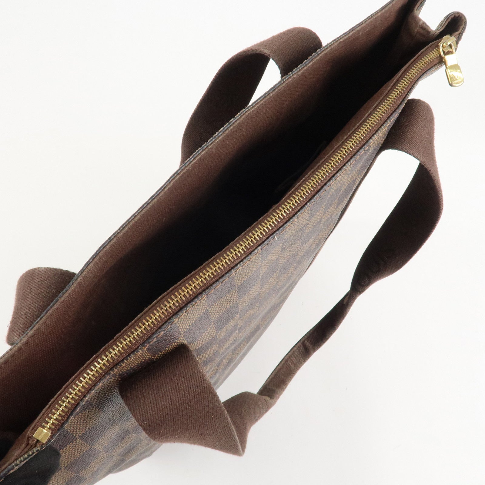 Louis Vuitton Damier Ebene Canvas Cover Bobourg Hand Bag M52006 Used