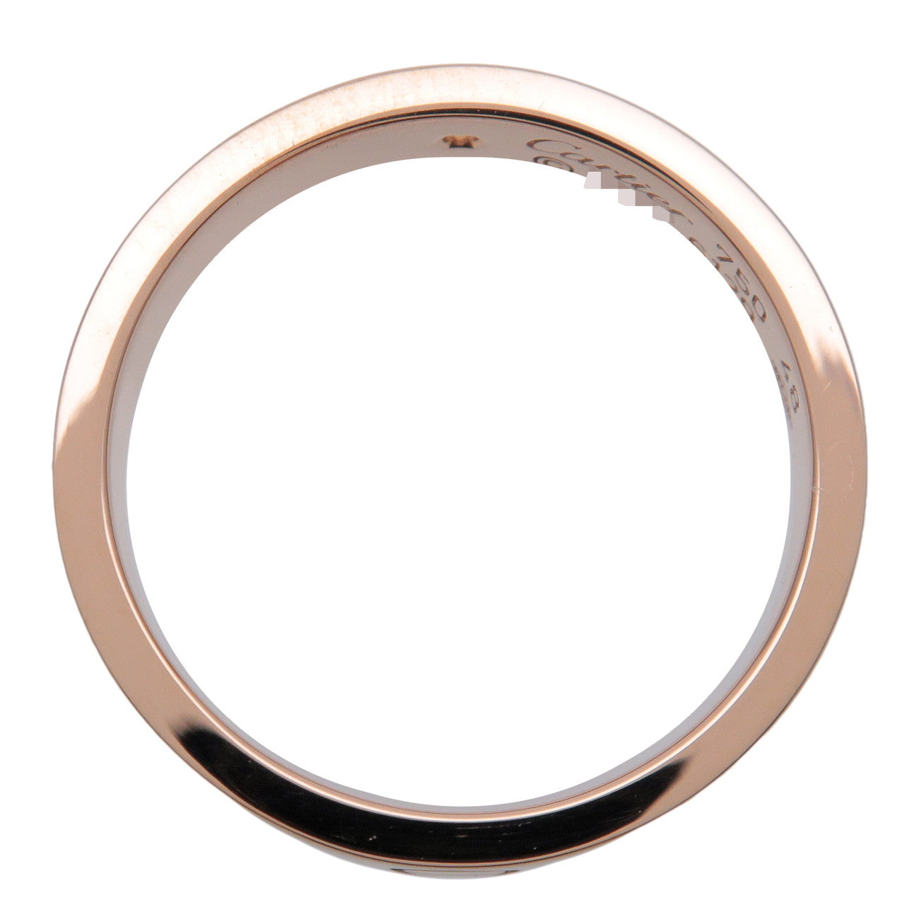 Cartier Mini Love Ring 1P Diamond #48 K18 750PG Rose Gold US4.5