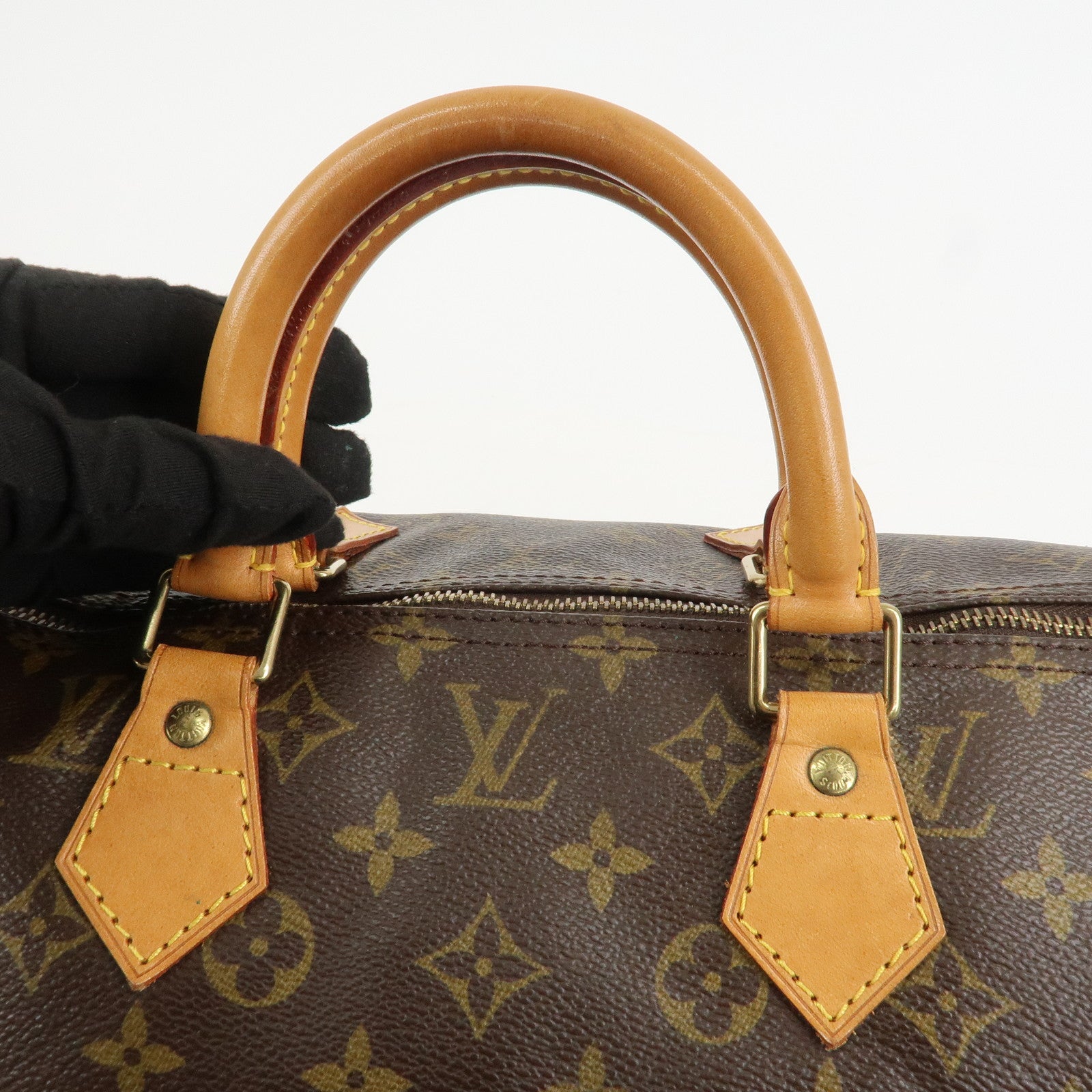Louis Vuitton Monogram Speedy 40 Hand Bag Boston Bag Brown M41522