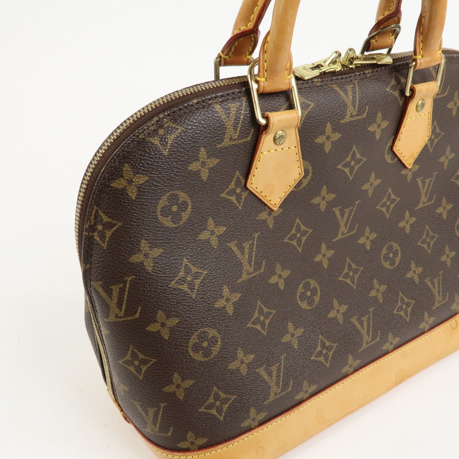Louis Vuitton Monogram Canvas Alma Hand Bag Brown M51130
