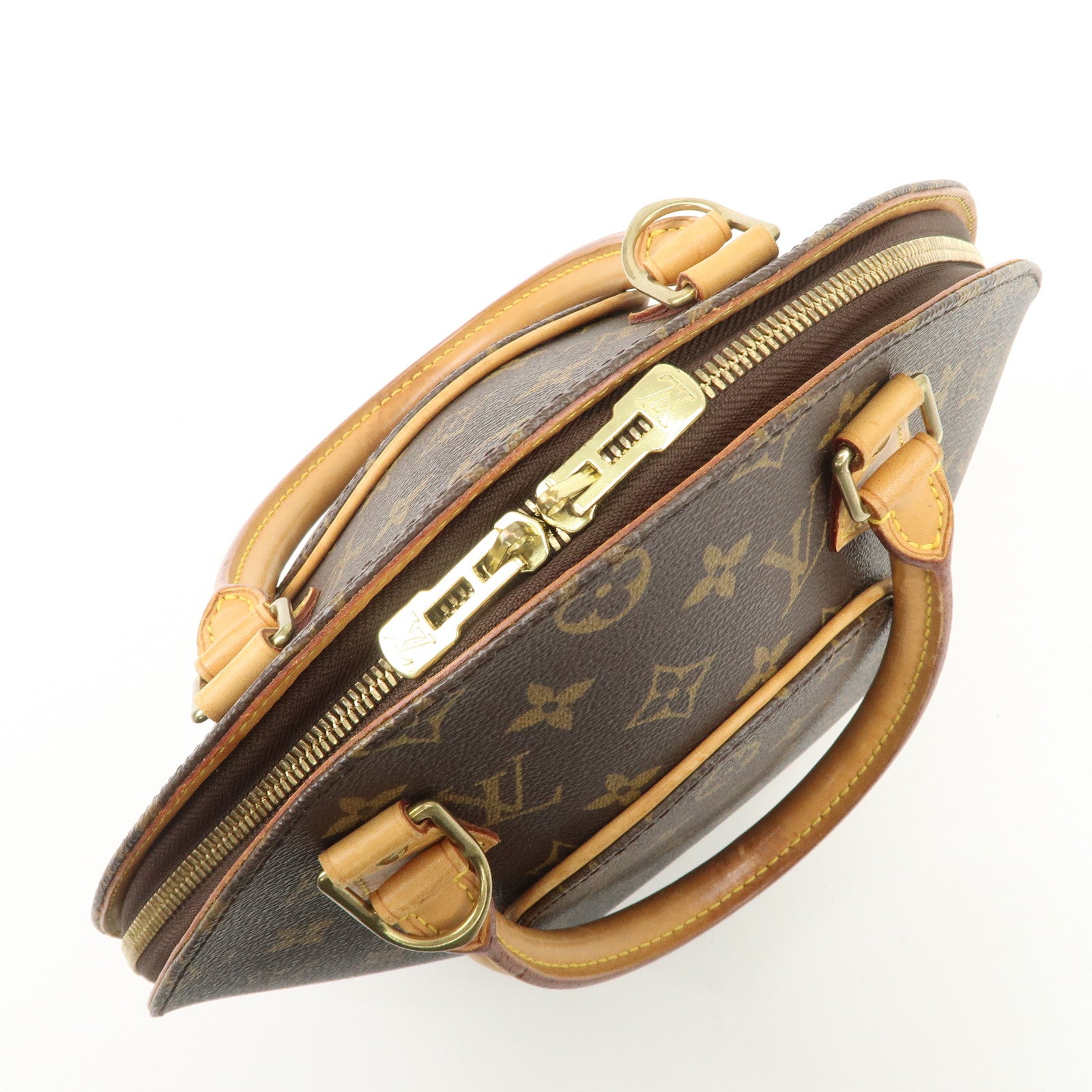 Louis Vuitton Monogram Ellipse PM Hand Bag Brown M51127 Used