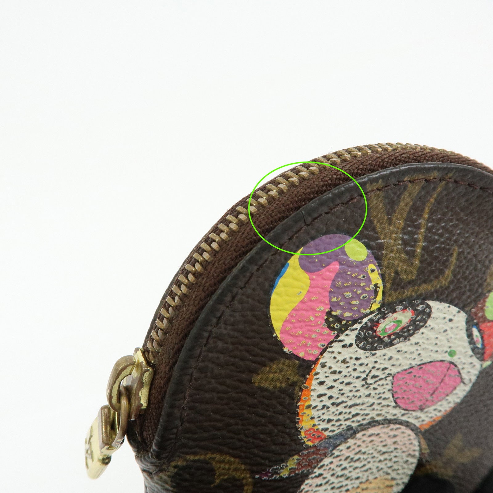 Louis Vuitton Monogram Porte Monnaie Rond Panda Coin Case M61928