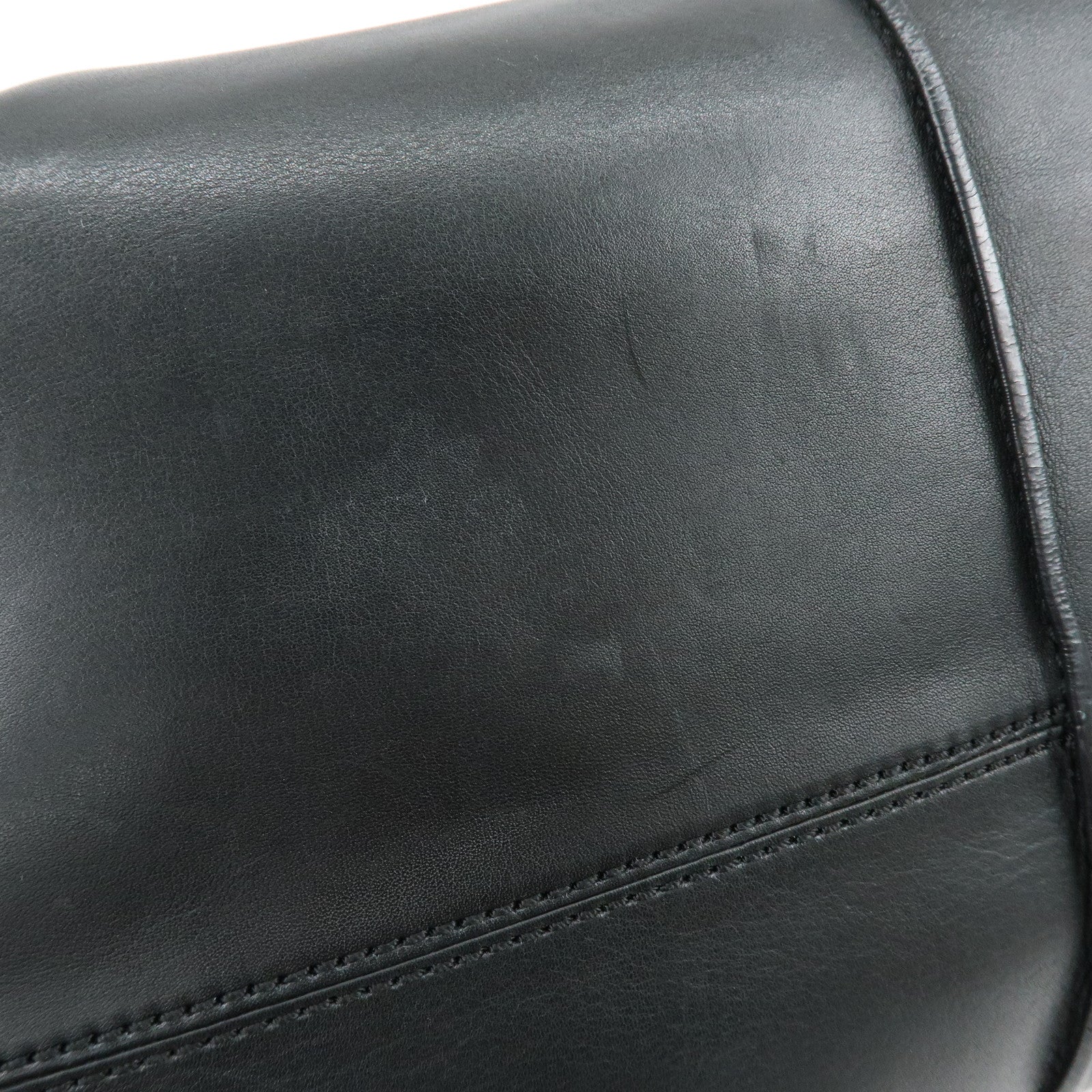 TOD'S D-Styling Leather 2Way Bag Bauletto Bag Shoulder Bag Black