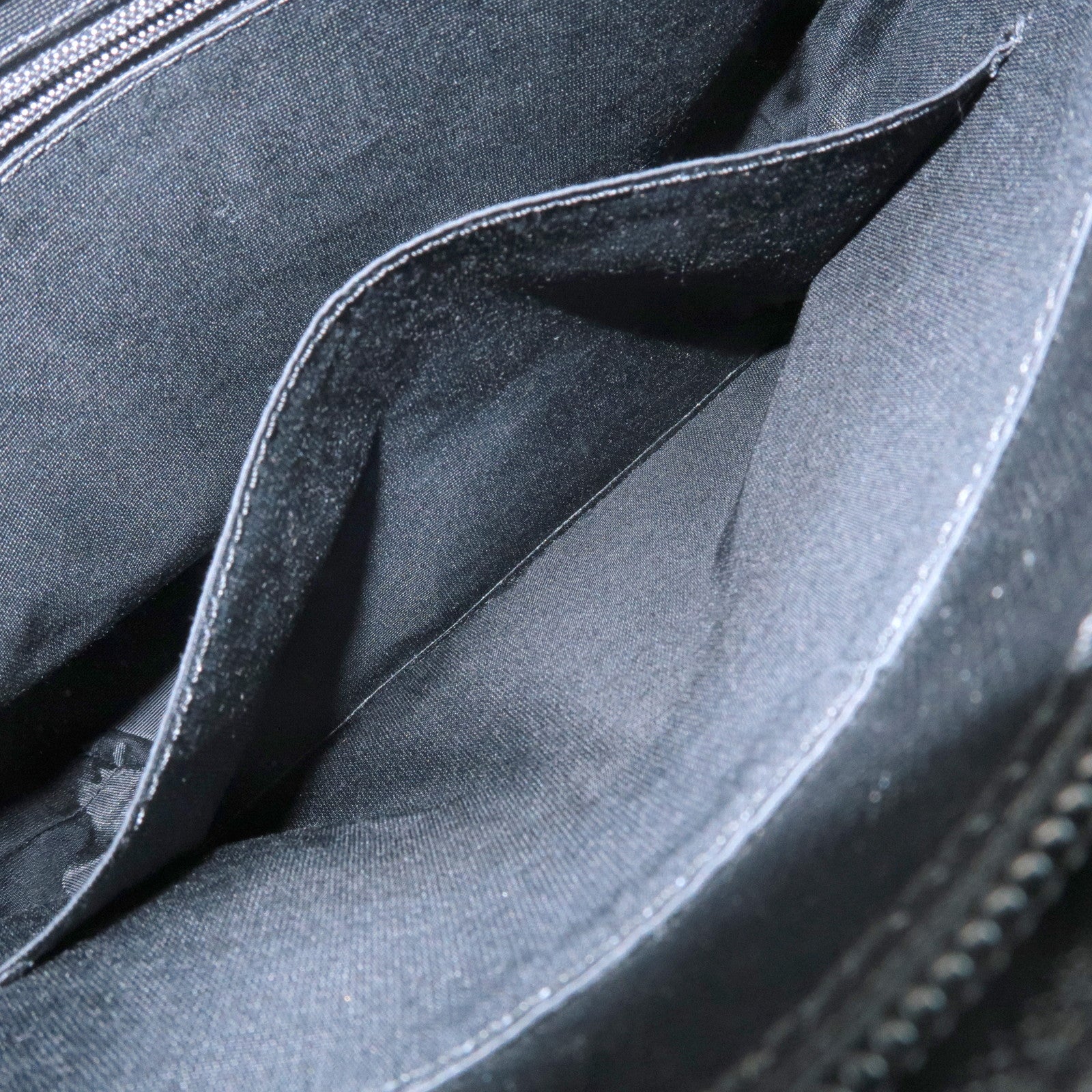BURBERRY Nova Plaid Canvas Leather Tote Bag Shoulder Bag Black Used