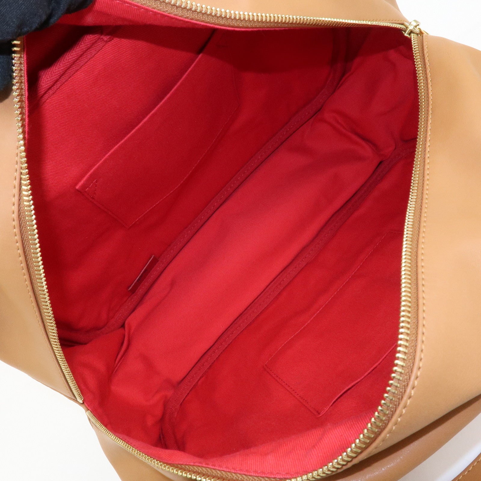 Chloe Eden Leather Shoulder Bag Hand Bag Tassel Brown