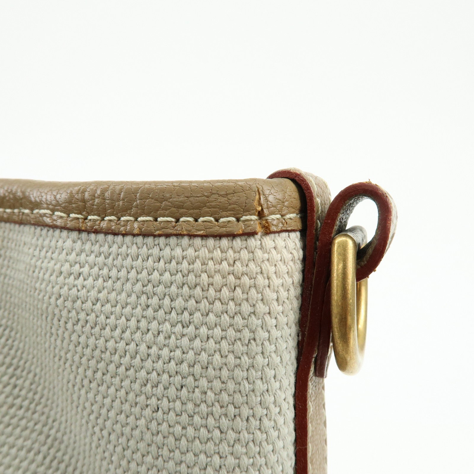 Louis Vuitton Antigua Poaplum GM Canvas Leather Tote Bag M48831