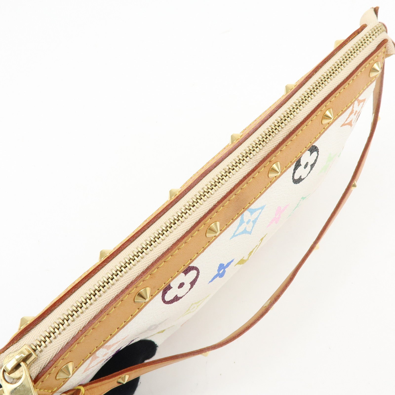 Louis Vuitton Monogram Multicolor Pochette Accessoires Blanc M92649