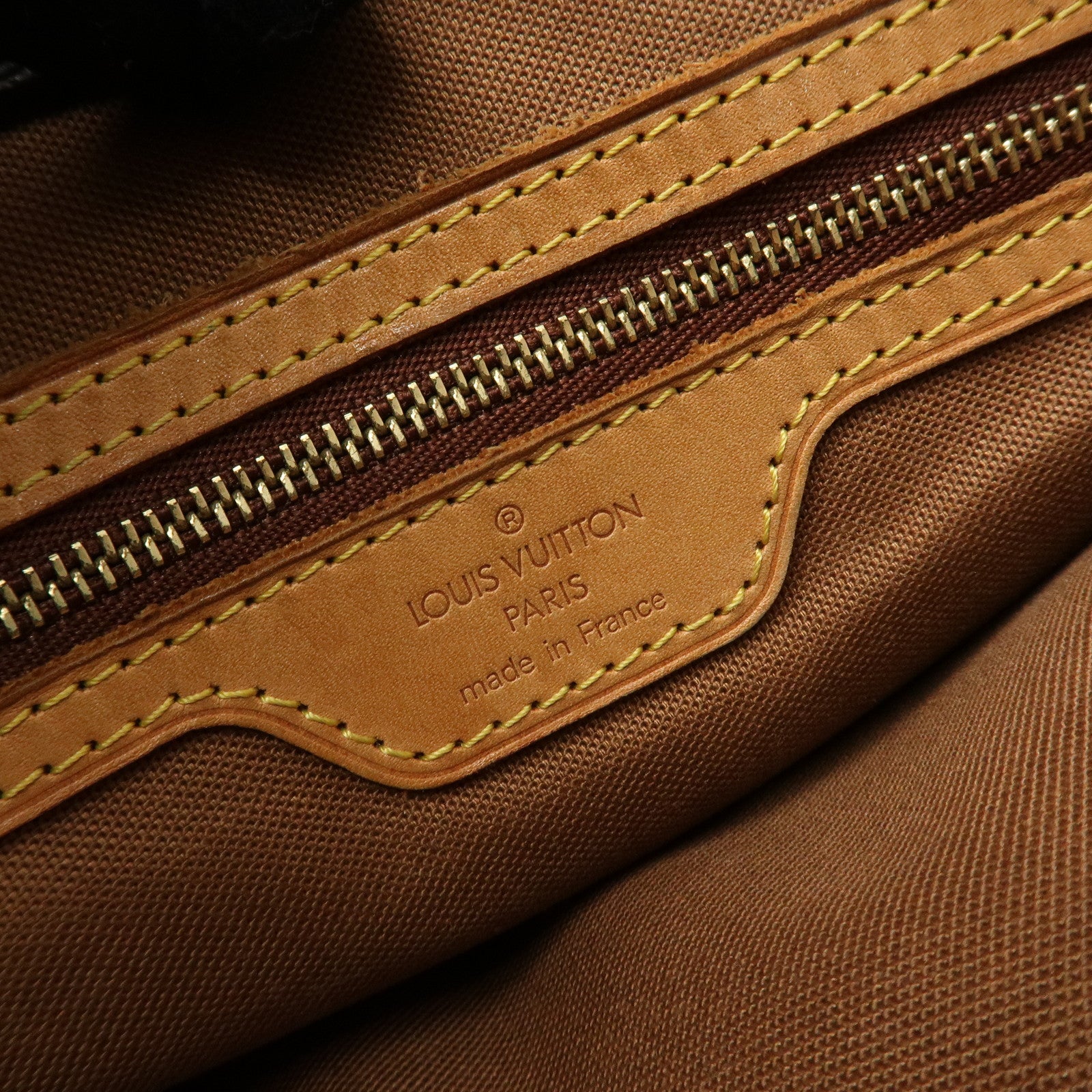 Louis Vuitton Monogram Canvas Cabas Piano Tote Bag Hand Bag M51148 Used