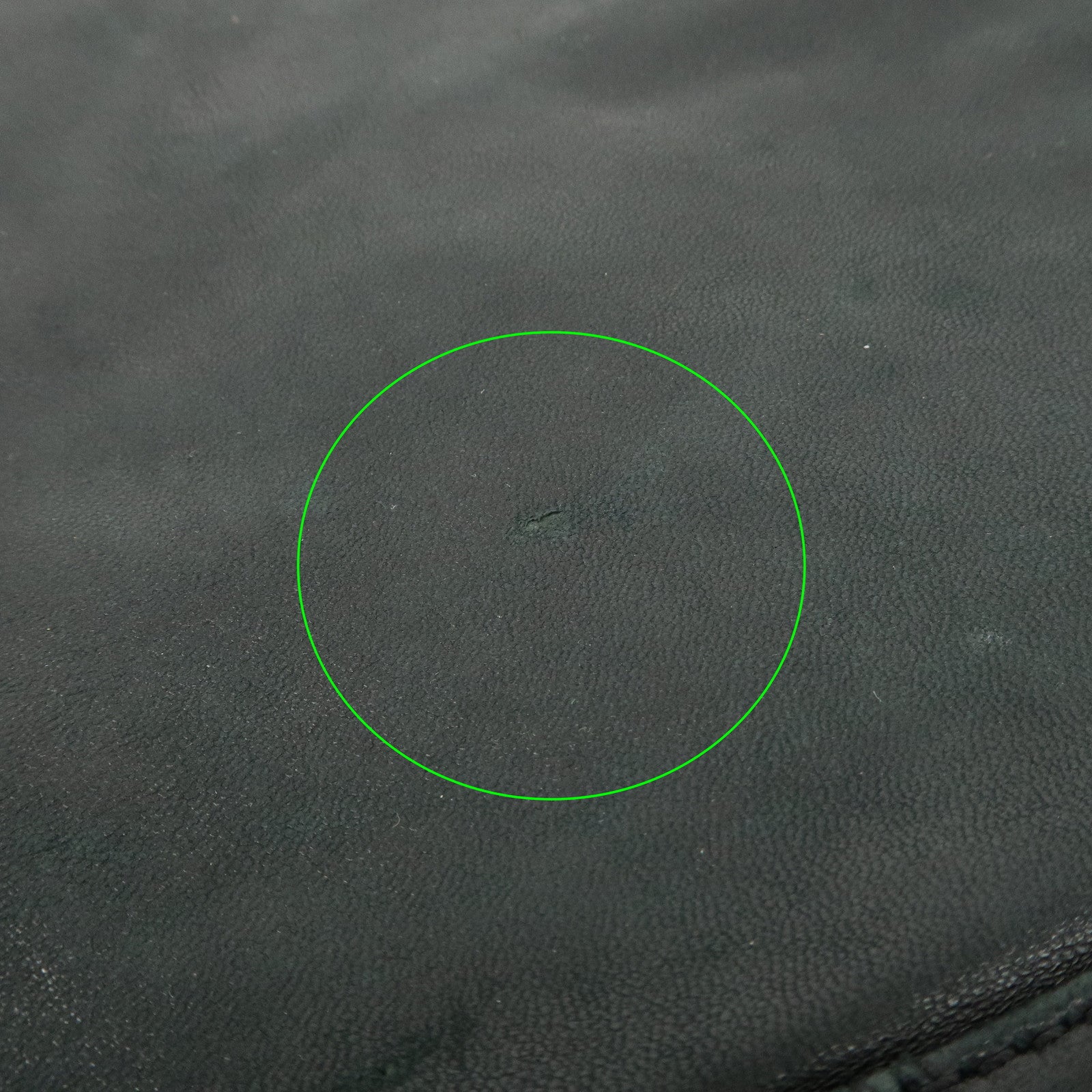 FENDI Mamma Baguette Leather Shoulder Bag Black 26325 Used