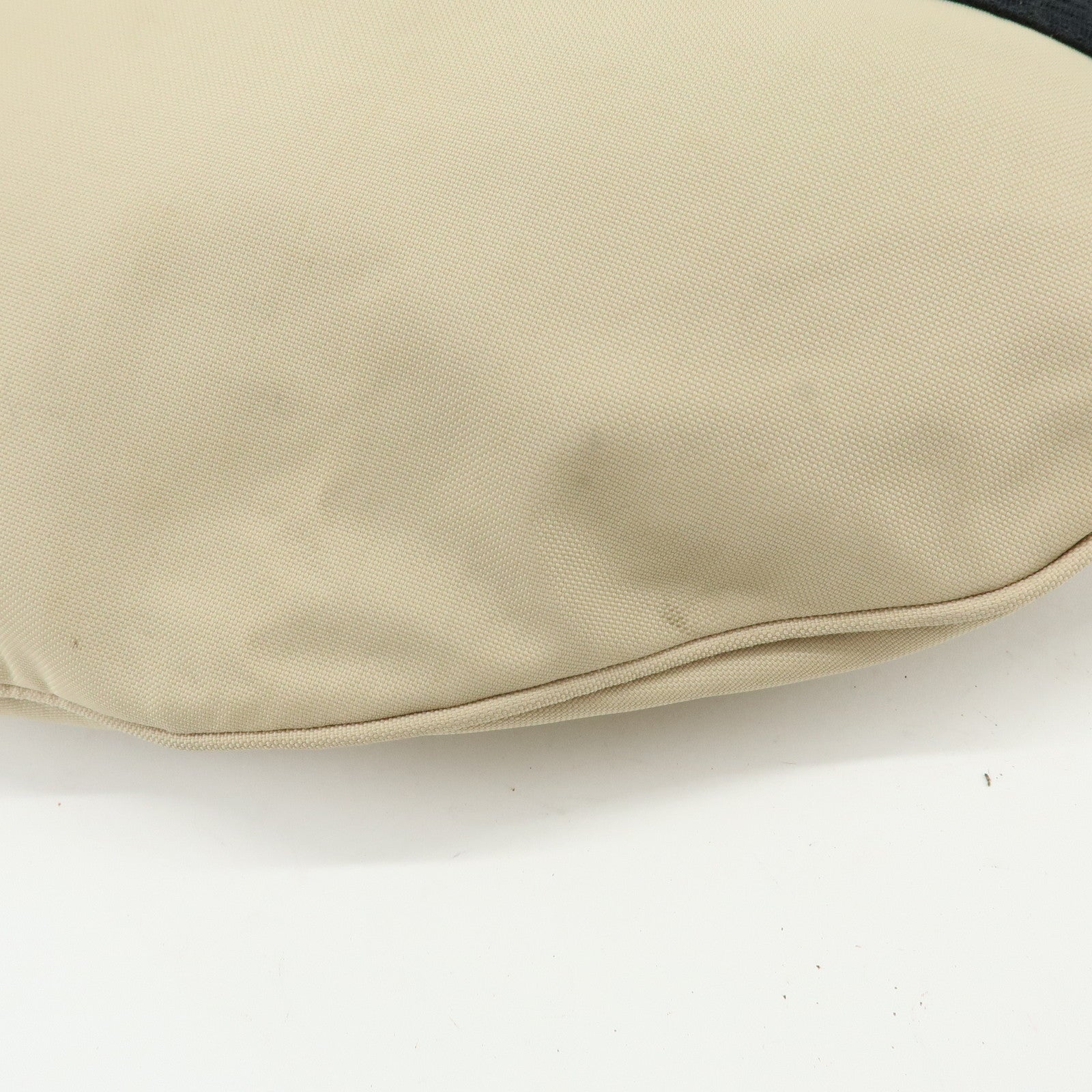 CHANEL Sports Line Nylon Banana Bag Waist Bag Crossbody Bag Beige