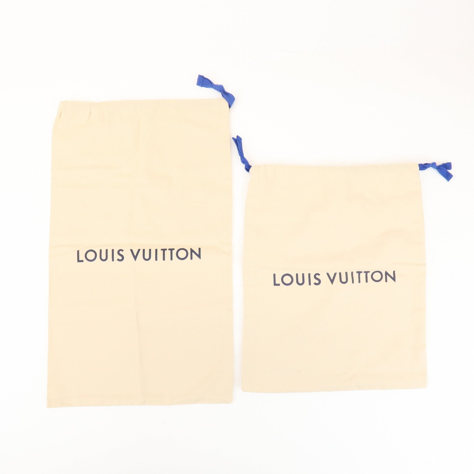 Louis Vuitton Set Of 10 Dust Bag Storage Bag Flap Drawstring Beige