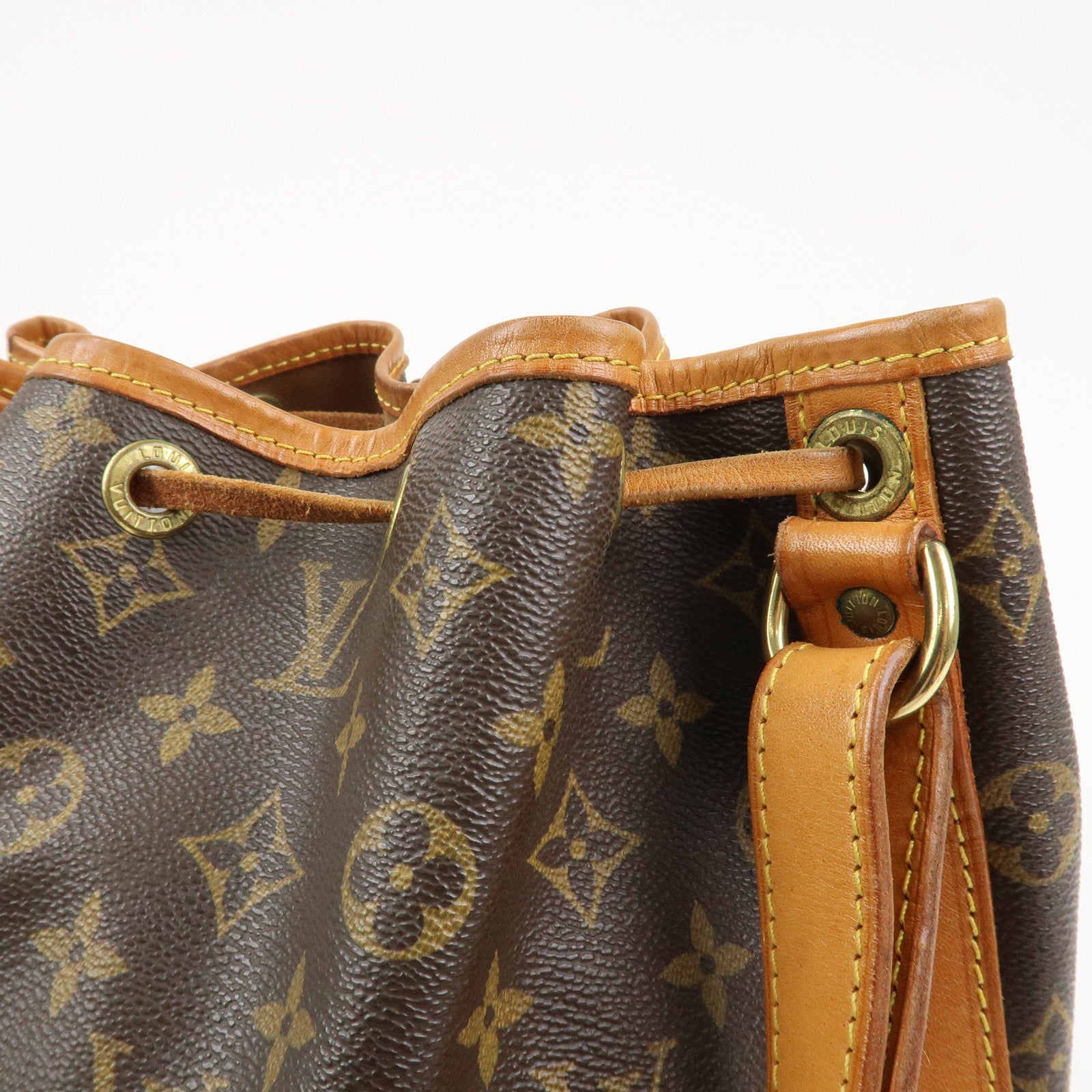 Louis Vuitton Monogram Petit Noe Shoulder Bag Brown M42226