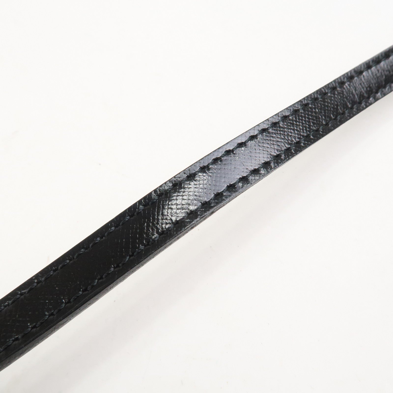 VERSACE Leather 2Way Hand Bag Shoulder Bag Black Gold