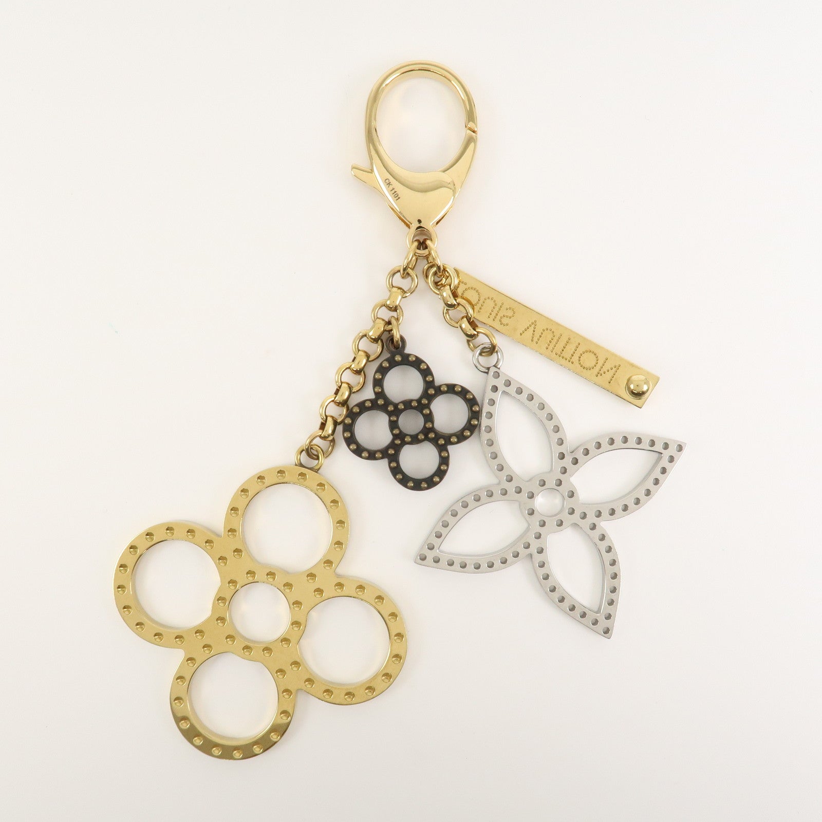 Louis Vuitton Monogram Bijoux Sac Tapage Bag Charm Gold M66350