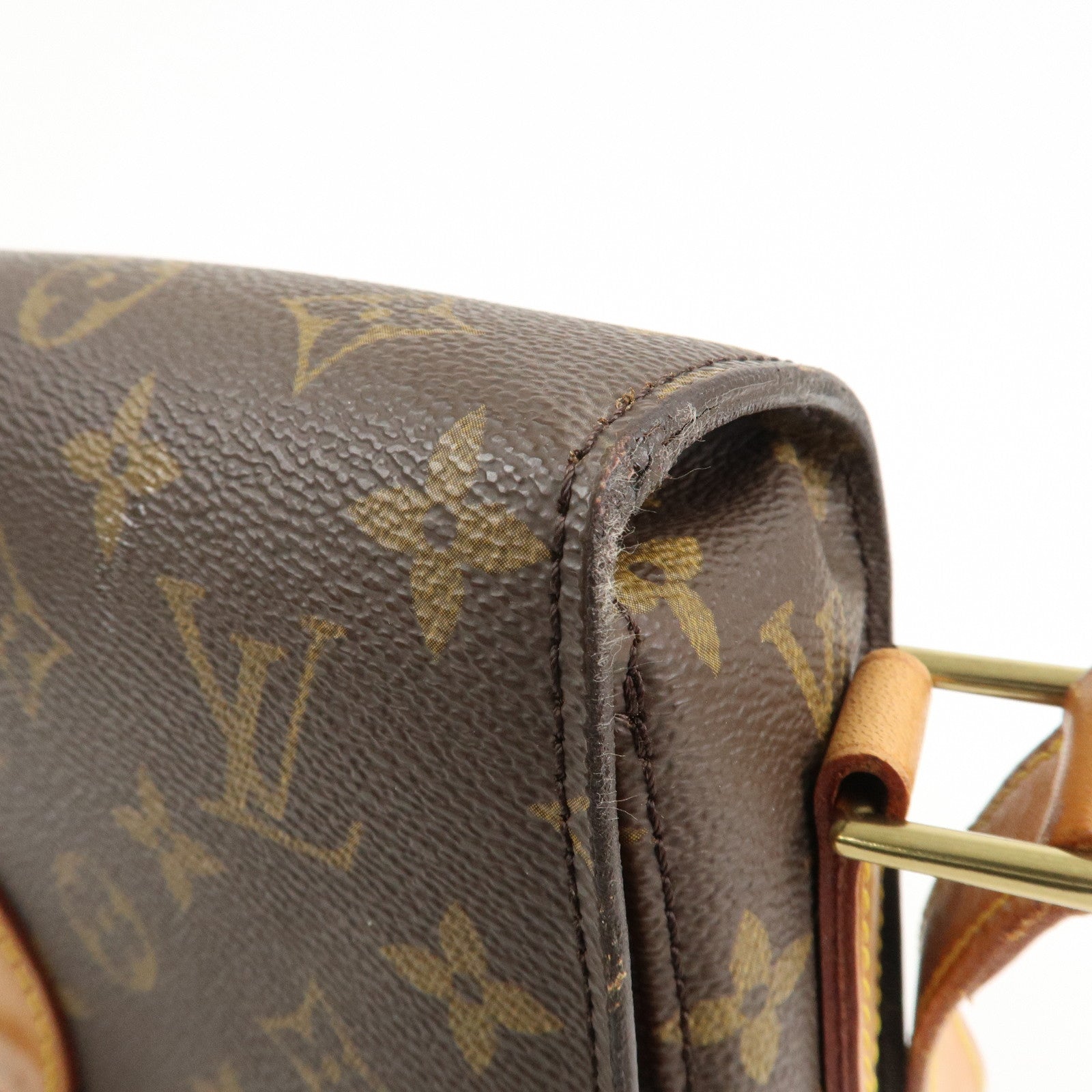 Louis Vuitton Monogram Saint Cloud GM Shoulder Bag Brown M51242 Used