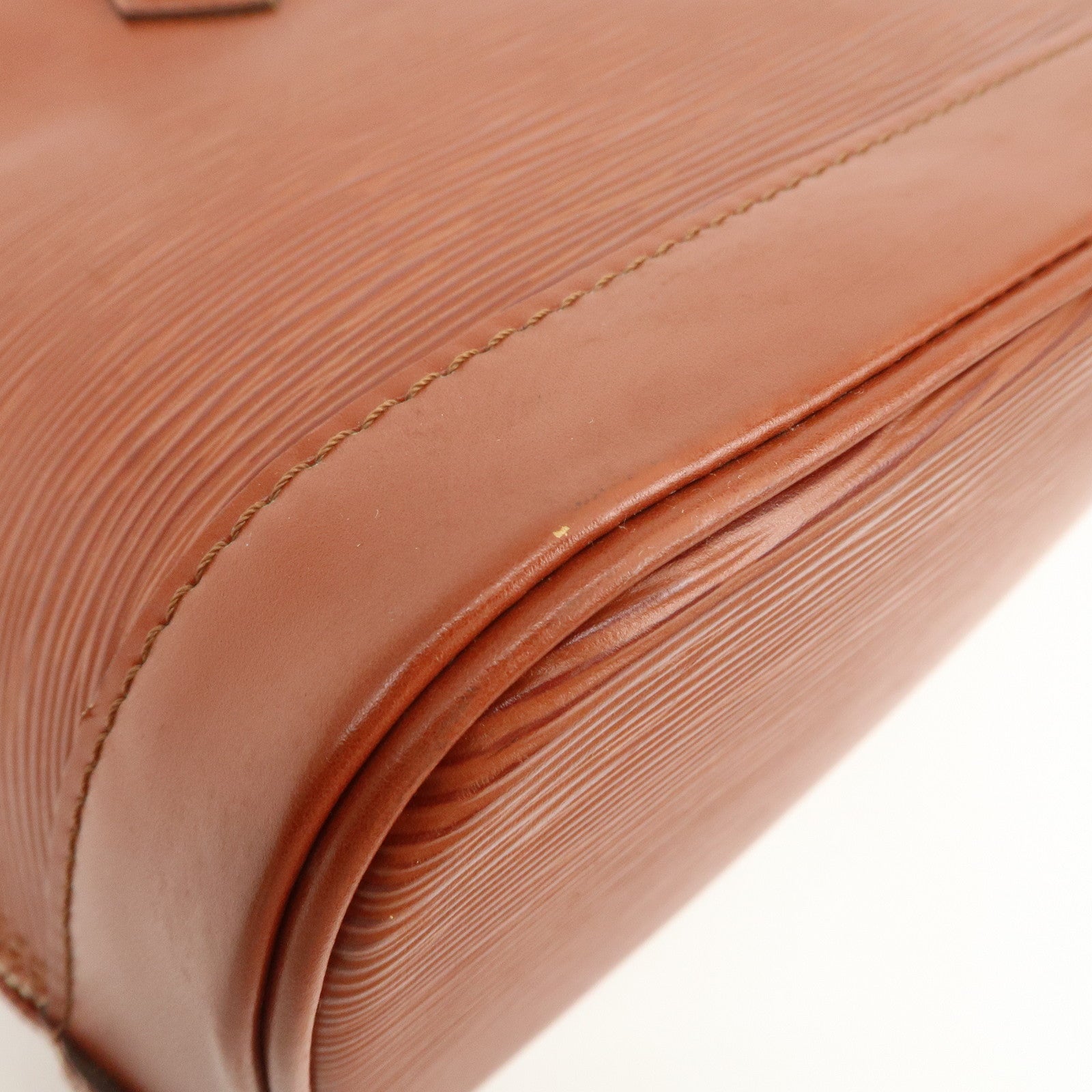 Louis Vuitton Epi Leather Alma PM Hand Bag Kenya Brown M52143