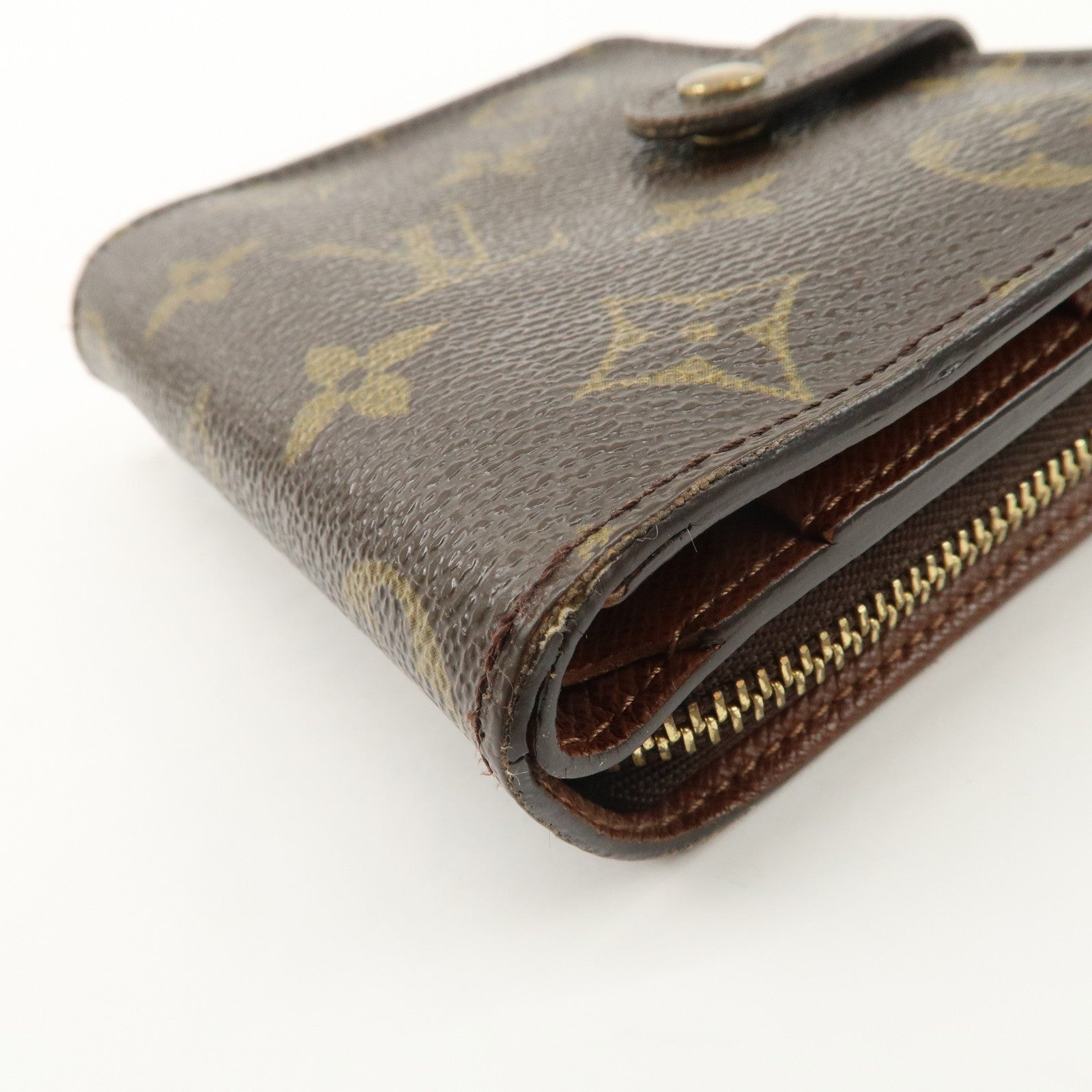Louis Vuitton Louis Monogram Compact Small Zippy Wallet M61667 Used